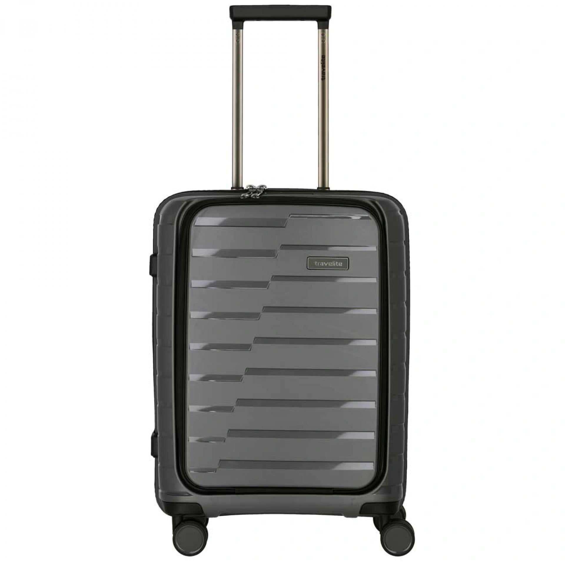 Travelite AIR BASE 4w Trolley S Vortasche Anthrazit