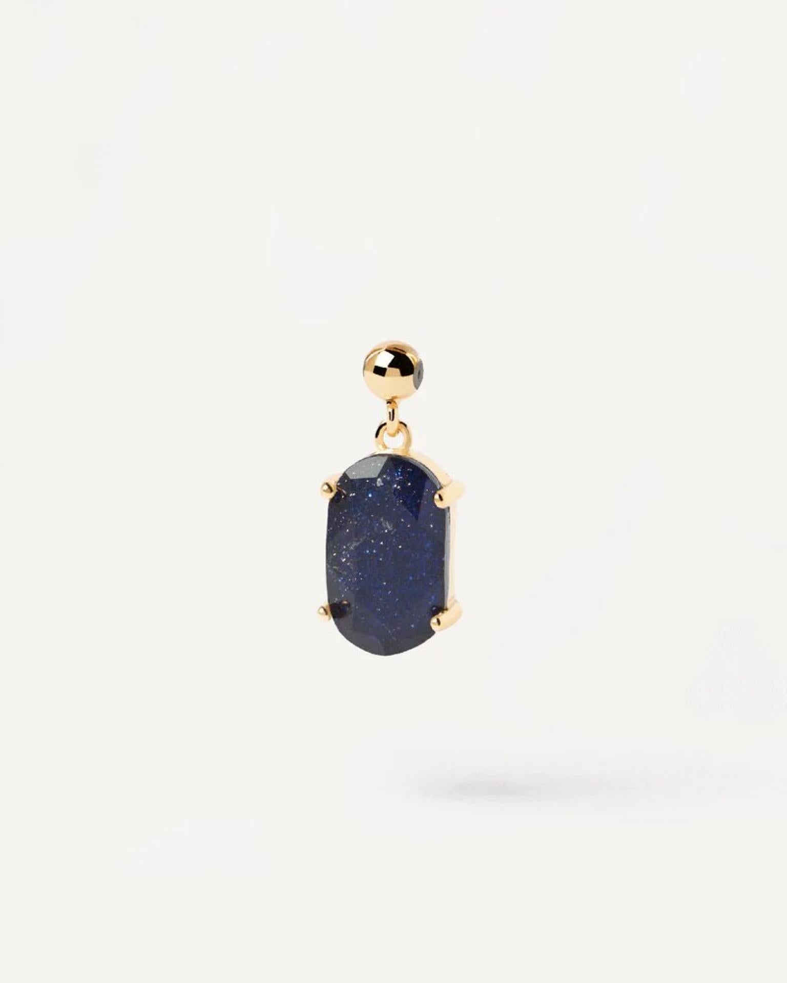 PD Paola Charm Blue Sandstone Luck Gold