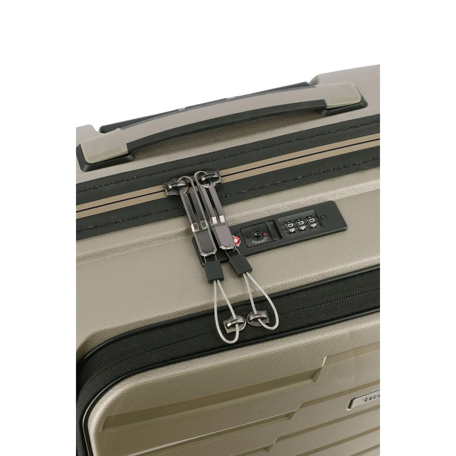 Travelite AIR BASE 4w Trolley S Vortasche Champagner