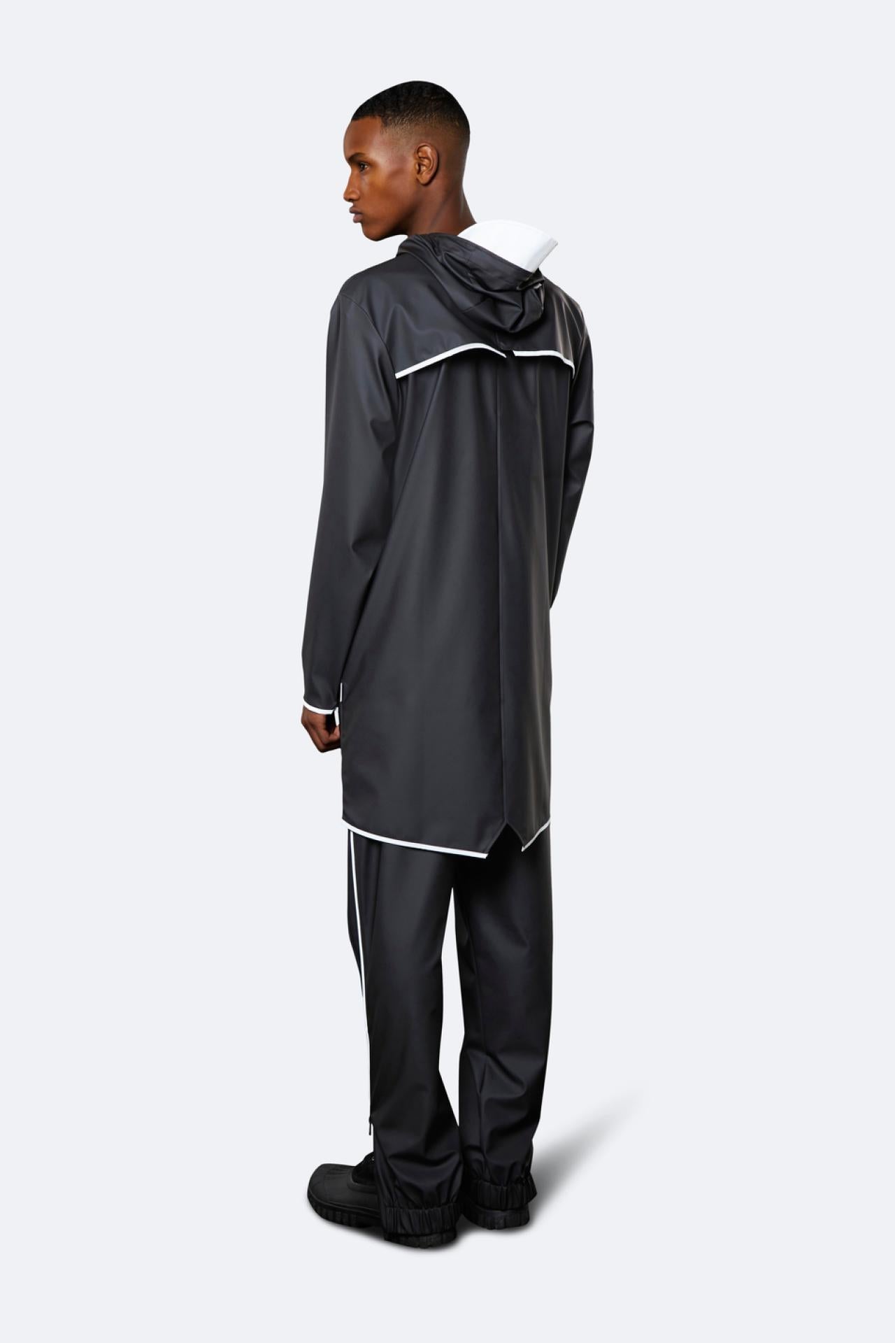 Rains Regenjacke Long Jacket 1202 XXS/XS Black Reflective
