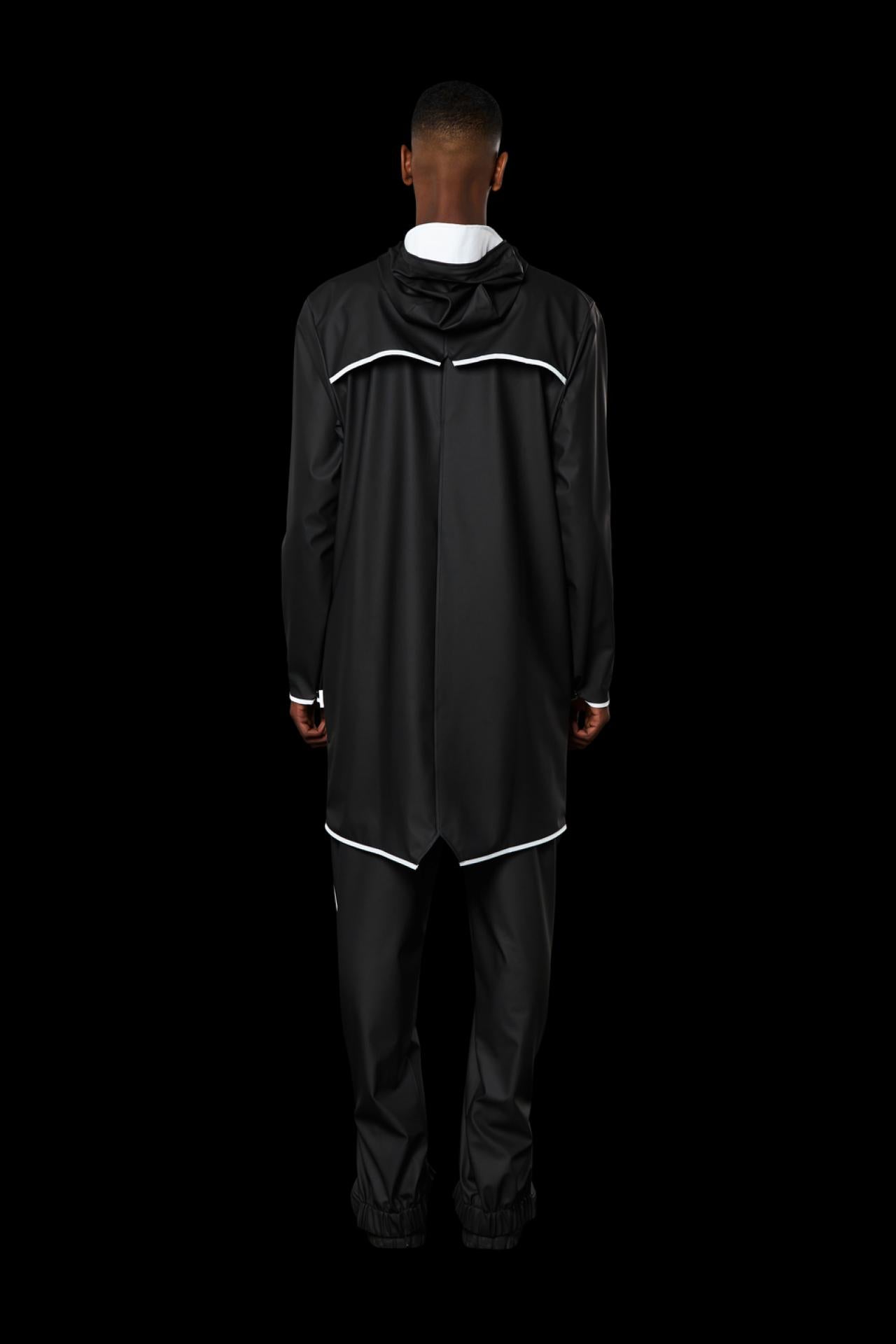 Rains Regenjacke Long Jacket 1202 XXS/XS Black Reflective
