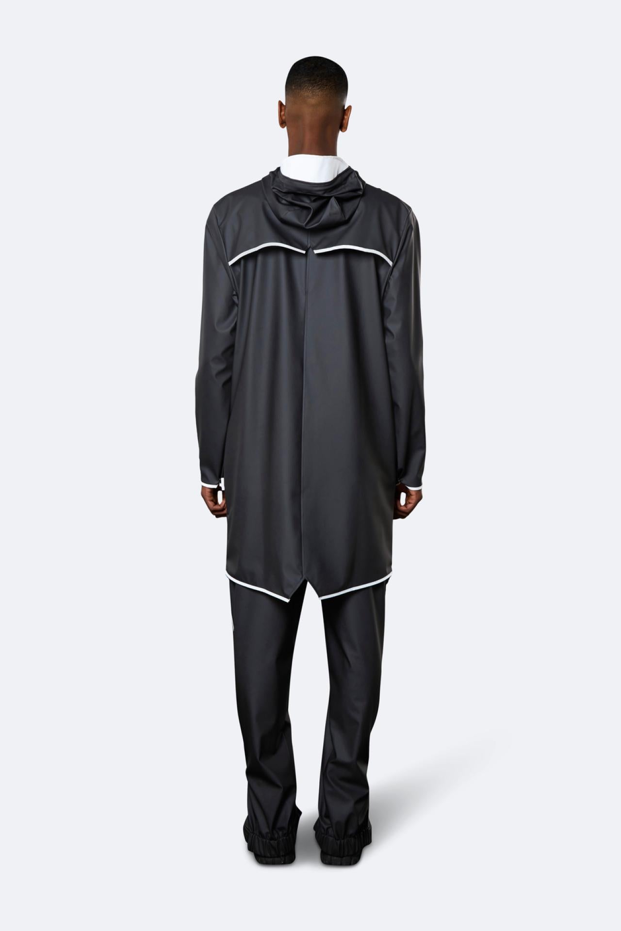 Rains Regenjacke Long Jacket 1202 XXS/XS Black Reflective