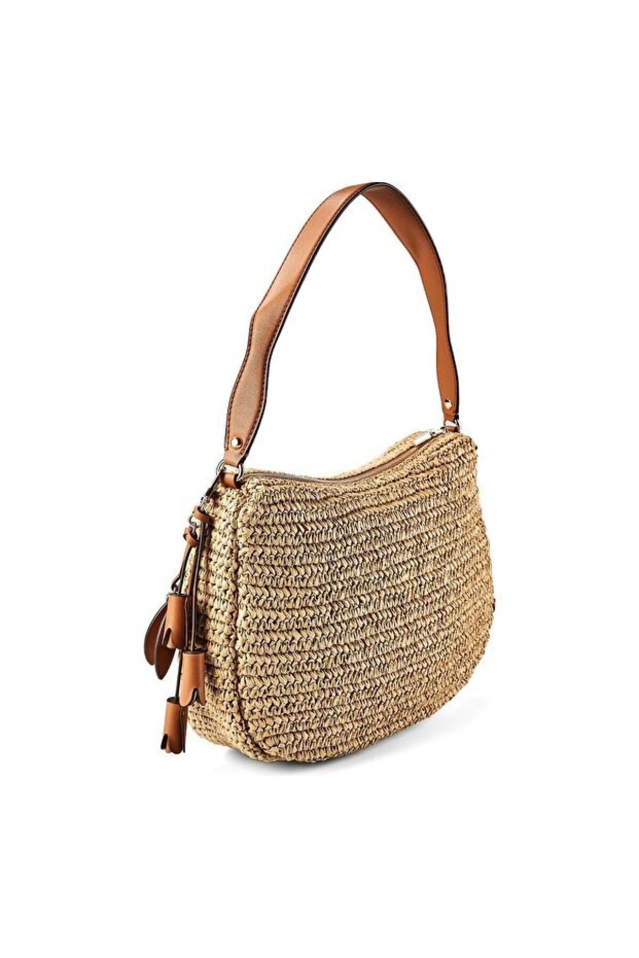 Guess OFELIA HOBO SHOULDER BAG Natural/ Cognac