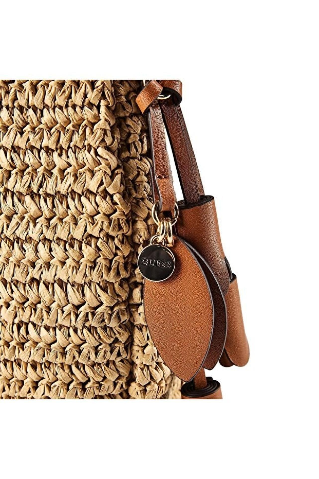 Guess OFELIA HOBO SHOULDER BAG Natural/ Cognac