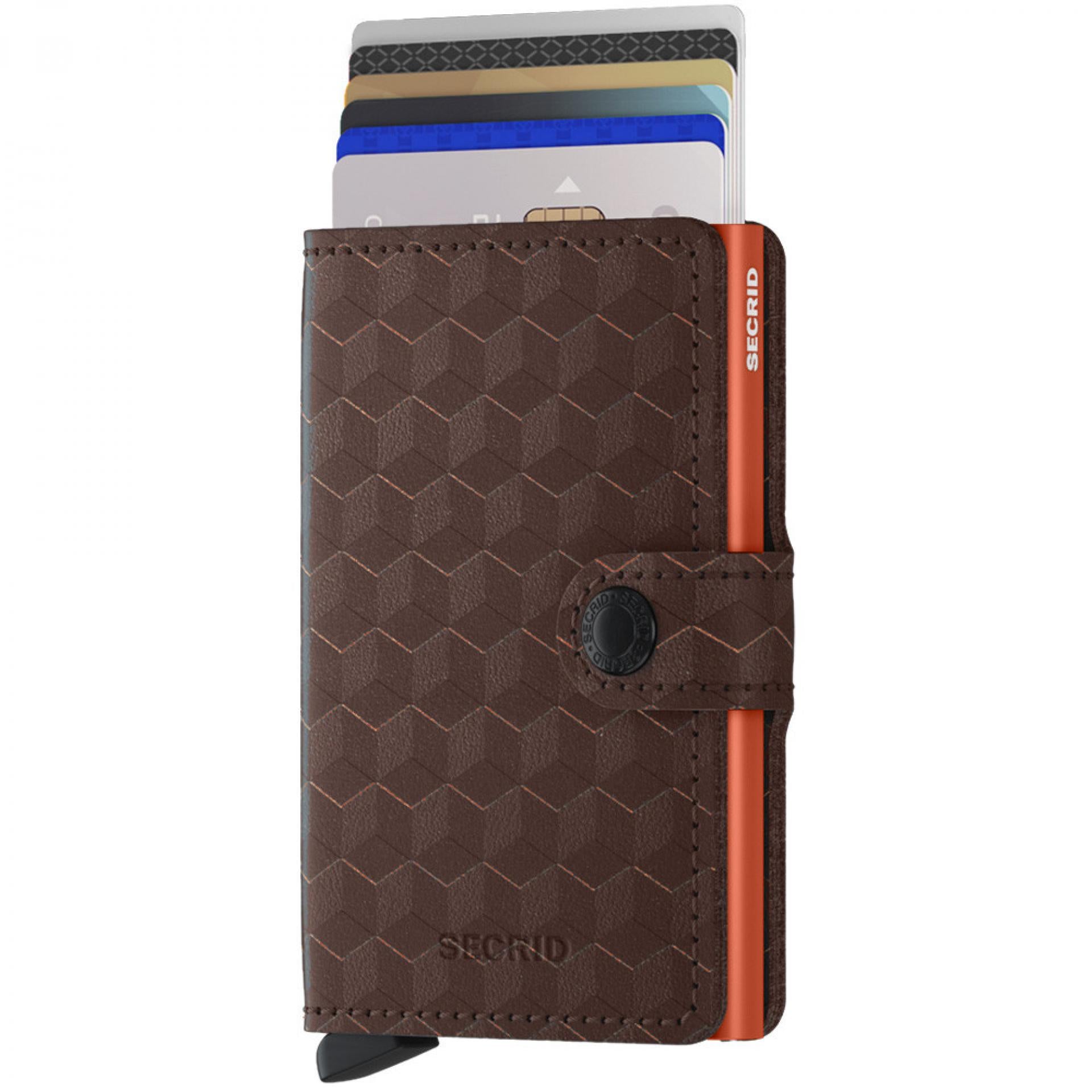 Secrid Miniwallet Optical Brown-Orange