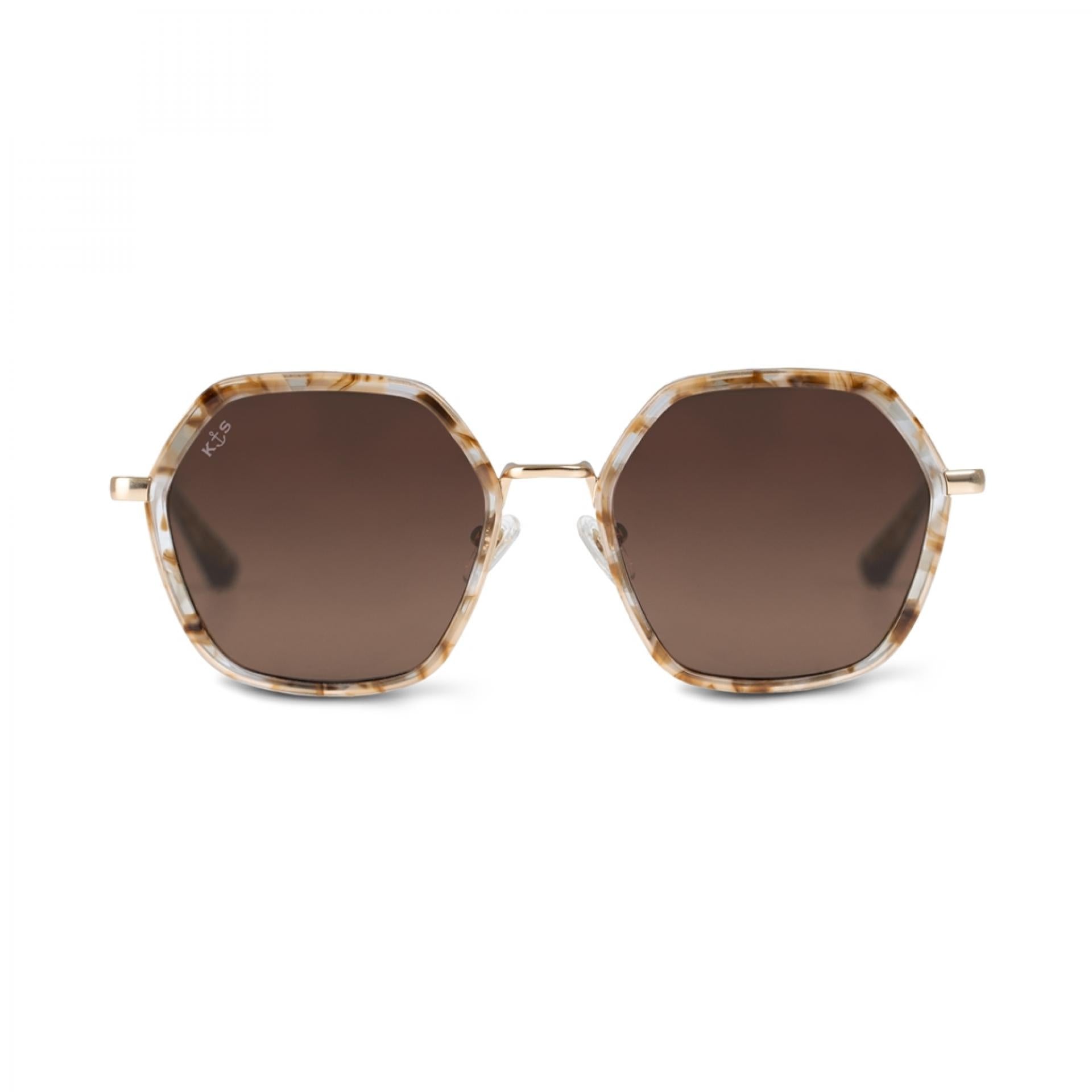 Kapten&Son Sonnenbrille Amsterdam Edge Toffee Tortoise Brown