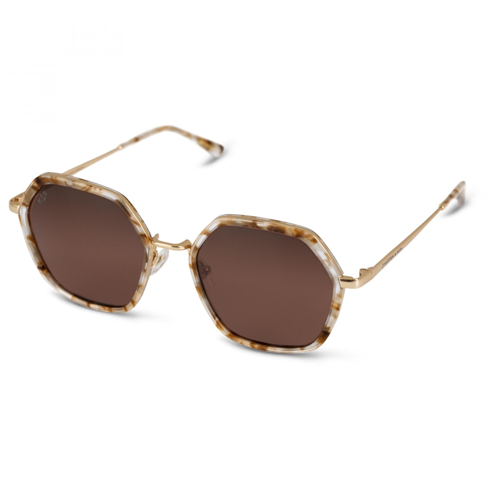 Kapten&Son Sonnenbrille Amsterdam Edge Toffee Tortoise Brown