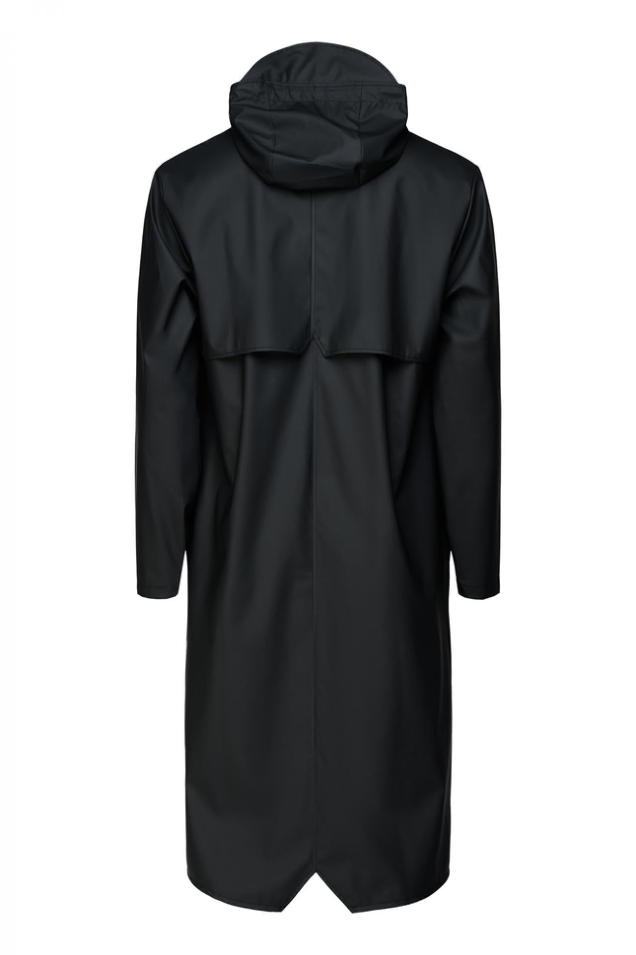Rains Regenjacke Longer Jacket 1836 Black - Größe: XS/S