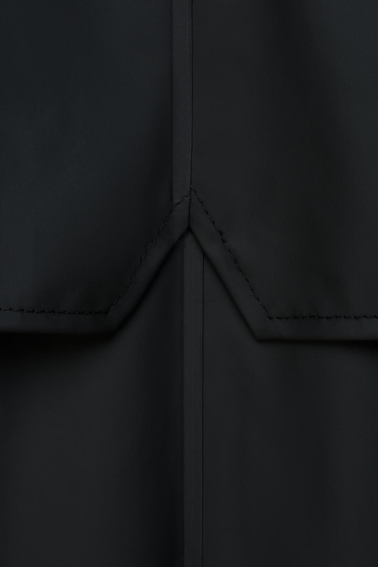 Rains Regenjacke Longer Jacket 1836 Black - Größe: XS/S