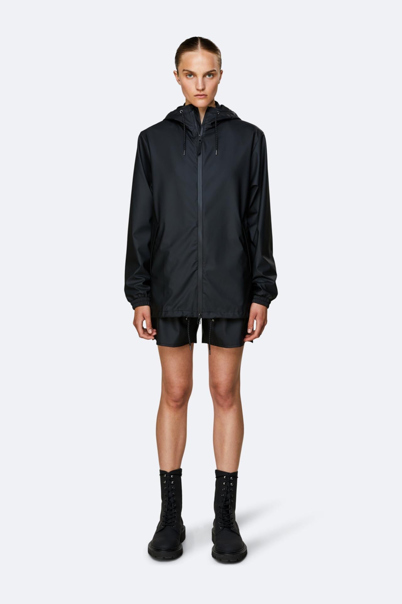 Rains Regenjacke Storm Breaker 1837 Black - Größe: XXS/XS
