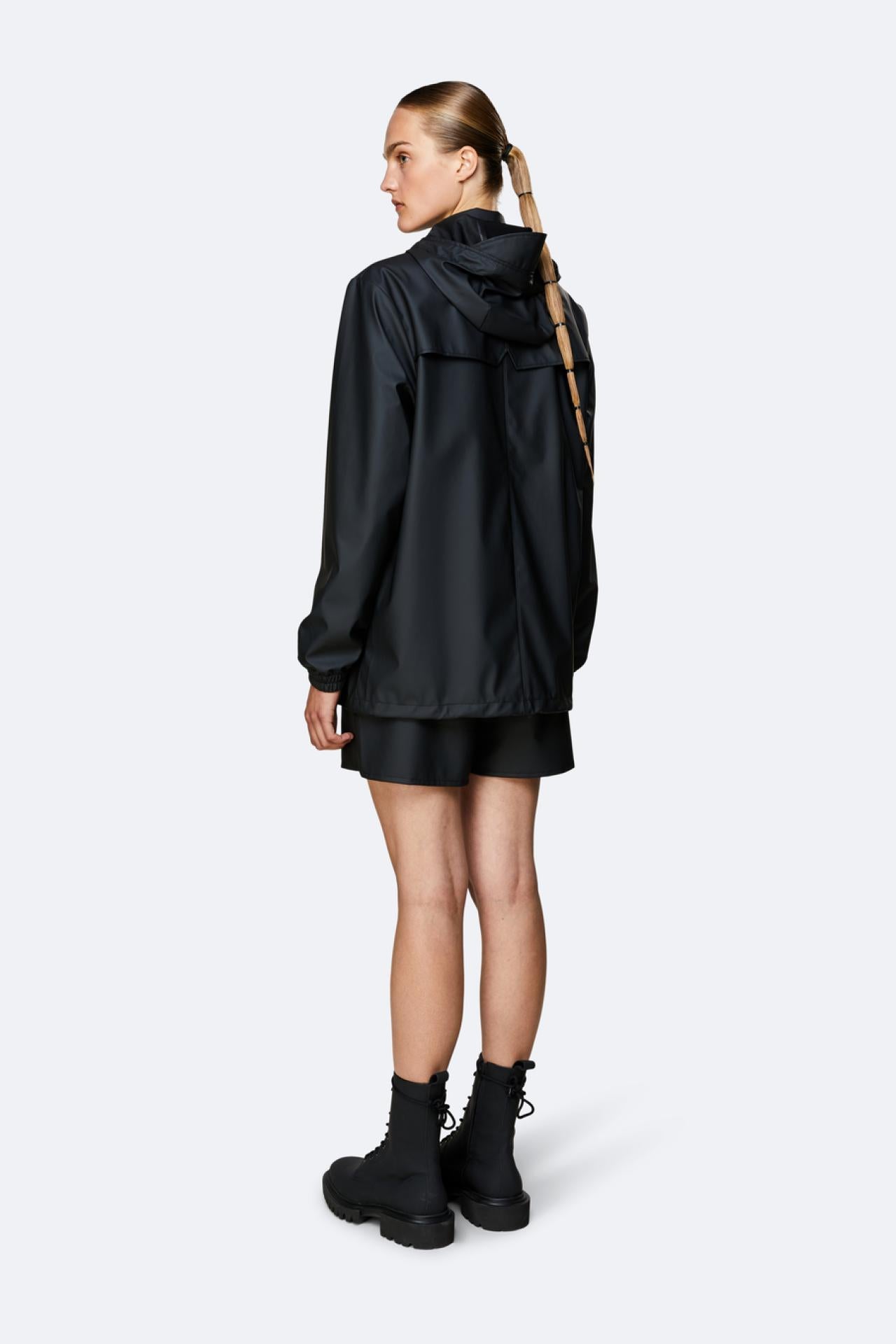 Rains Regenjacke Storm Breaker 1837 Black - Größe: XXS/XS