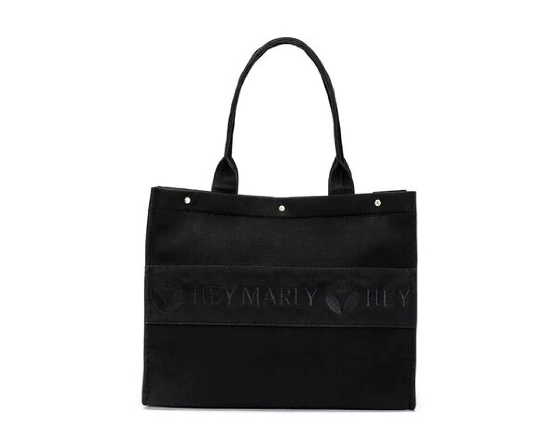 Hey Marly Shopper Signature Bag Tote Bag Black