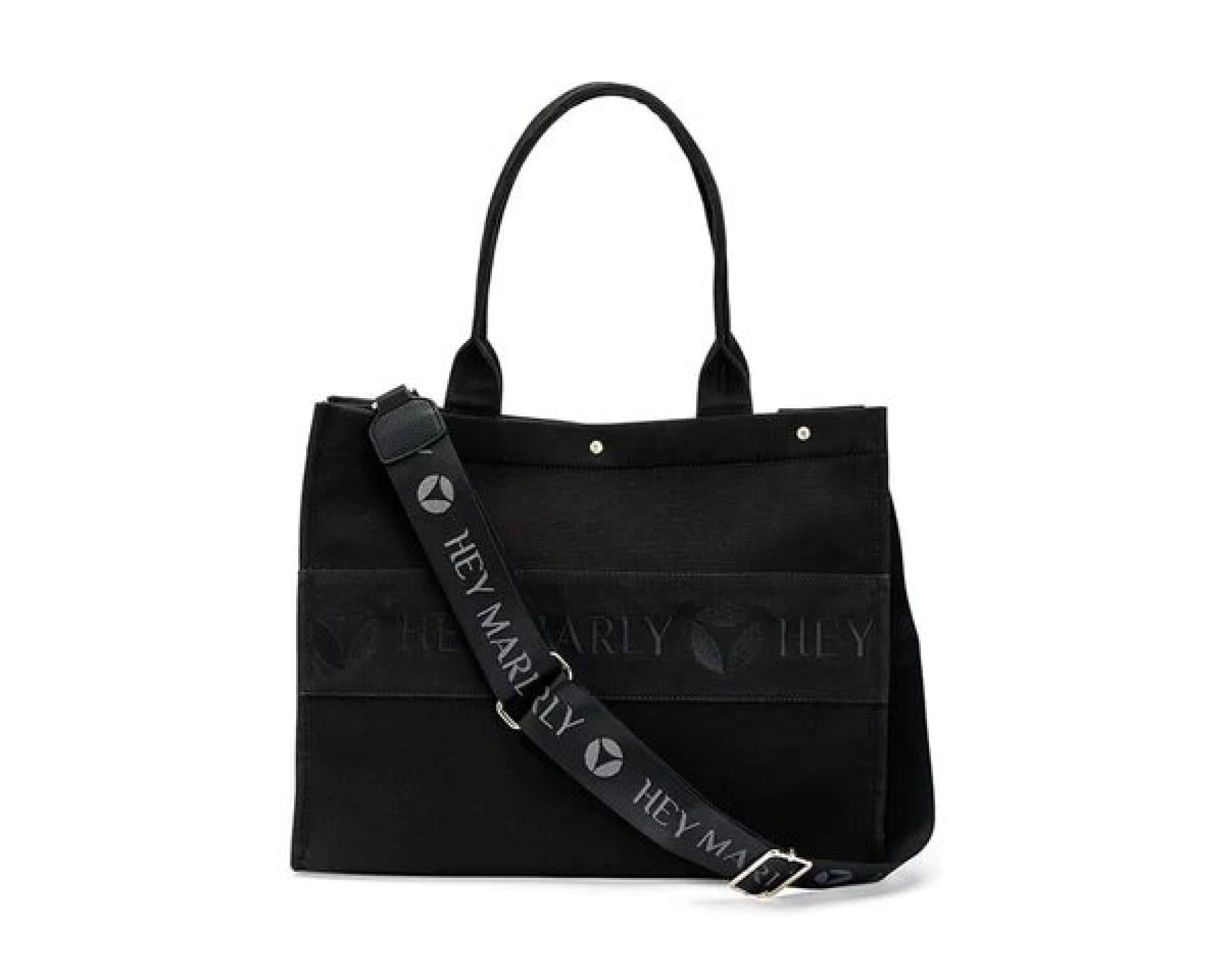 Hey Marly Shopper Signature Bag Tote Bag Black