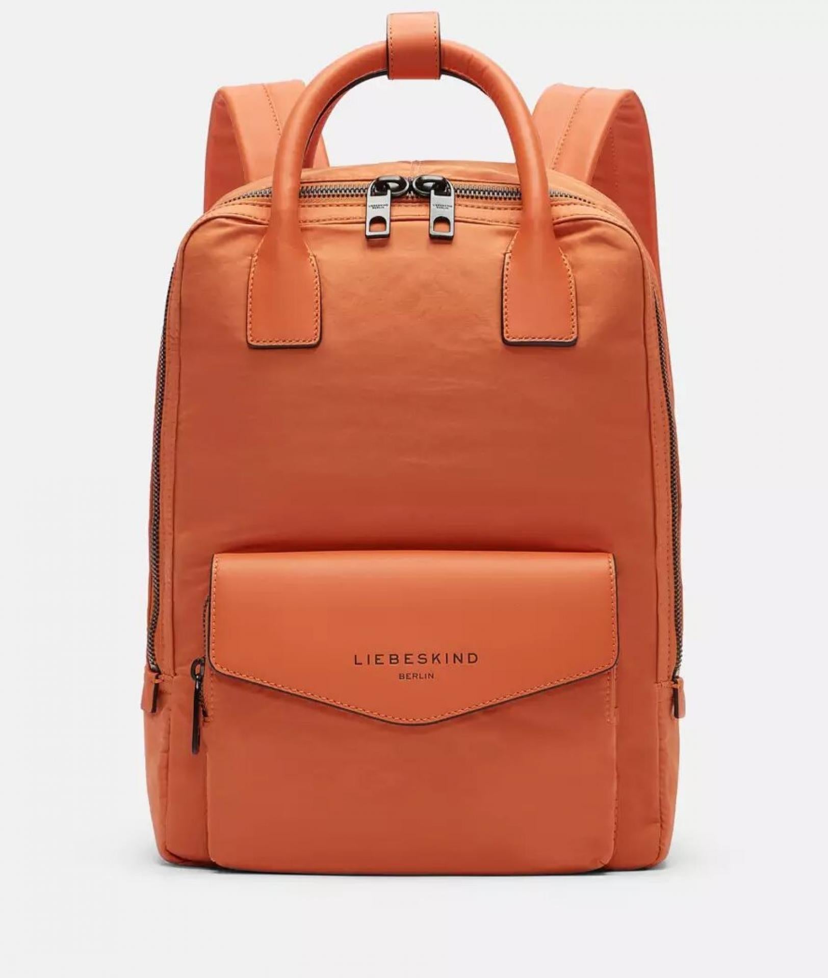 Liebeskind Rucksack Backpack L TRAVEL 305 CRISP NYLON Dark Mandarine