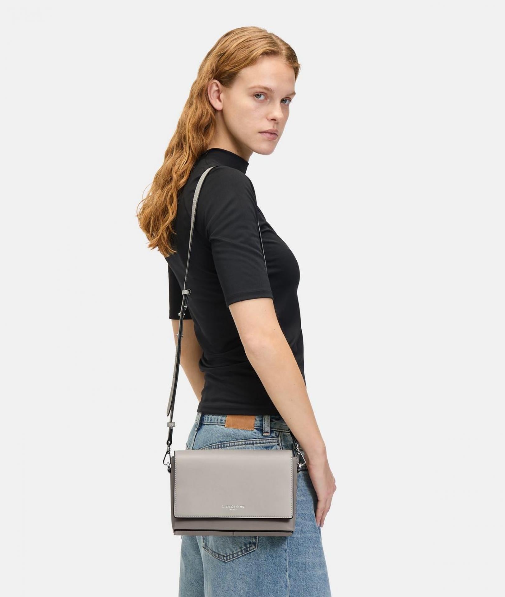 Liebeskind Berlin Crossbody Hilla M Taubengrau Schafsleder