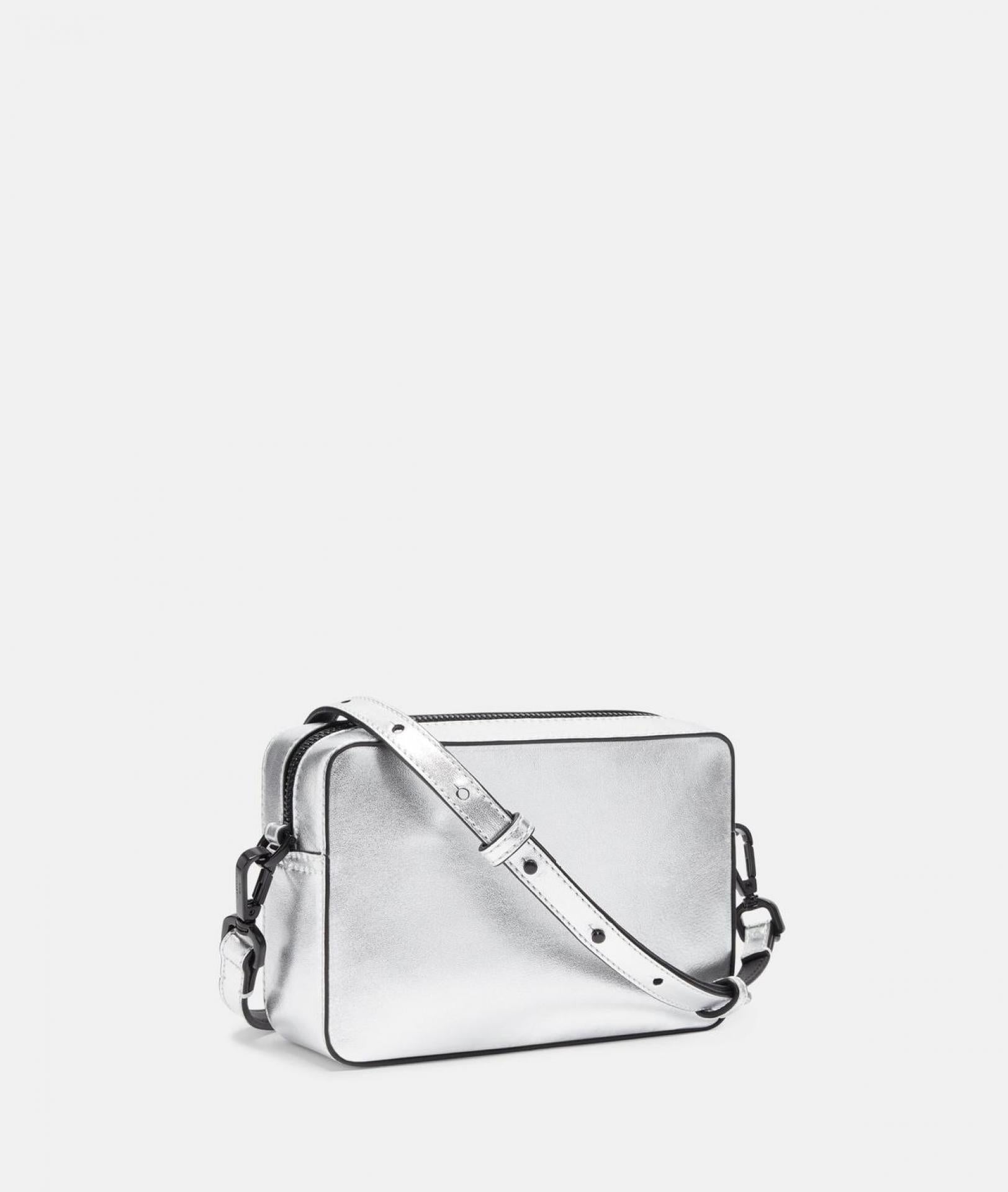 Liebeskind Berlin Crossbody Hilla Camera Bag S Silber Schafsleder