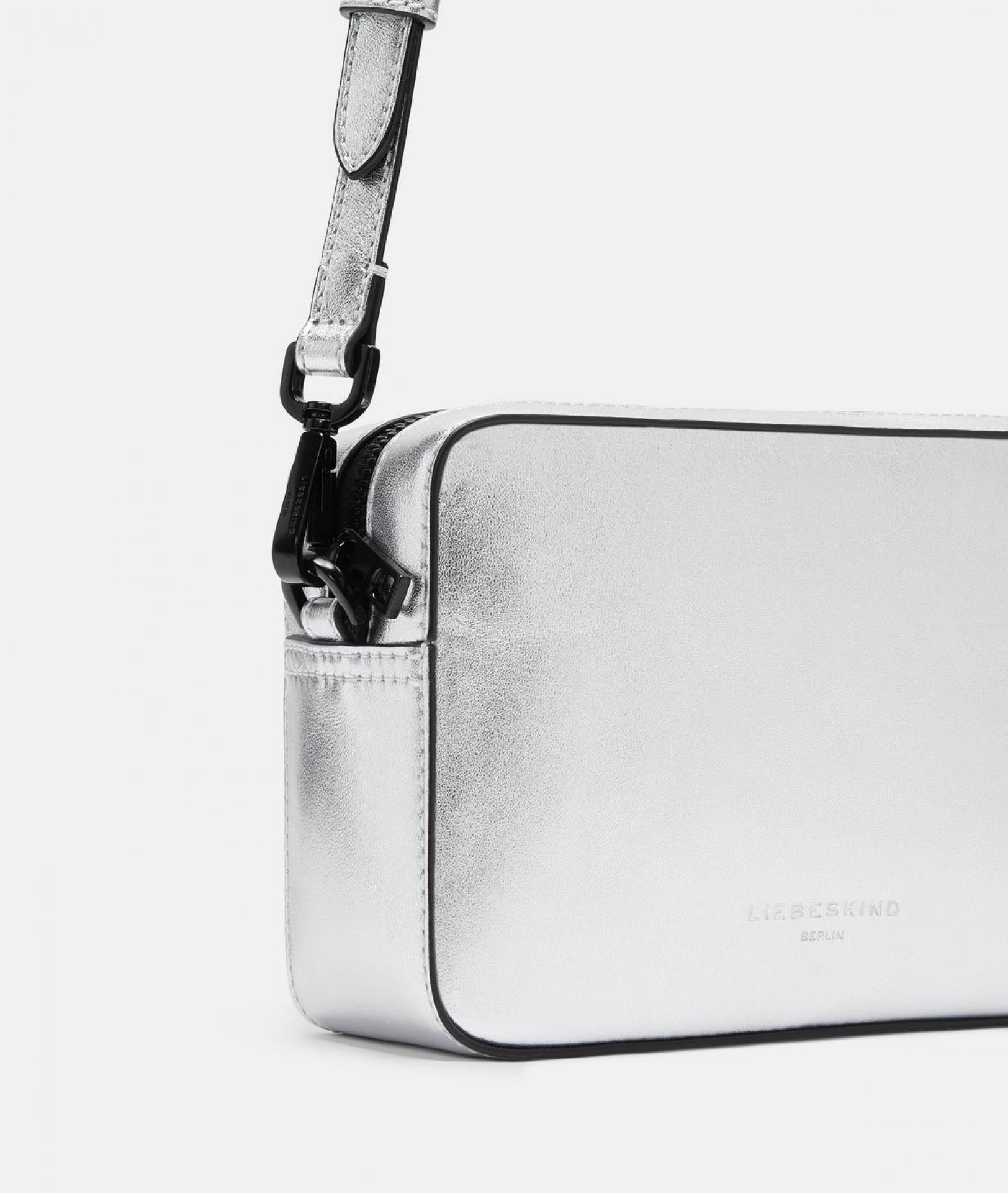 Liebeskind Berlin Crossbody Hilla Camera Bag S Silber Schafsleder
