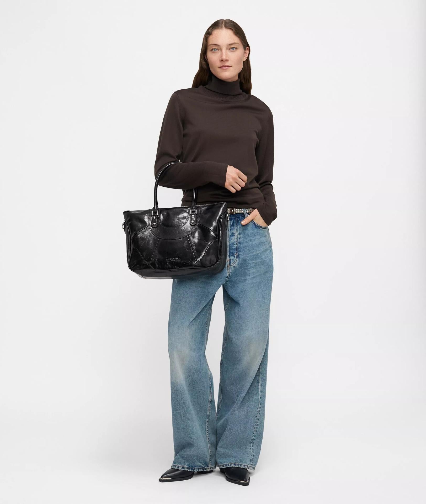 Liebeskind Berlin Einkauftasche Grau/Schwarz