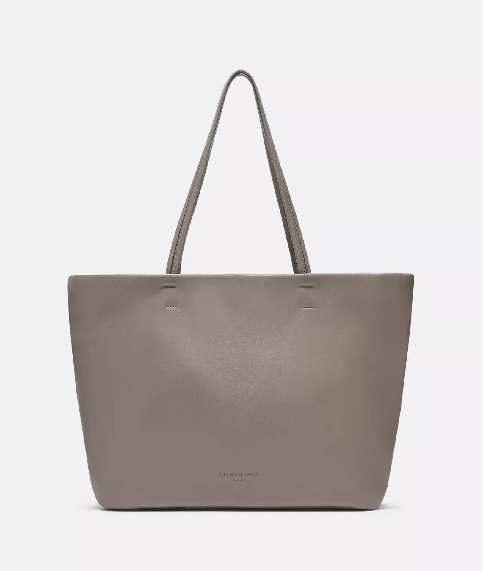 Liebeskind Hera Shopper L Schafsleder Stein Grau