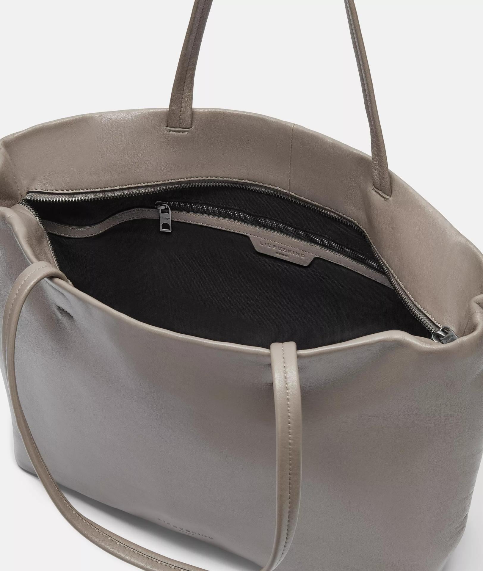 Liebeskind Hera Shopper L Schafsleder Stein Grau