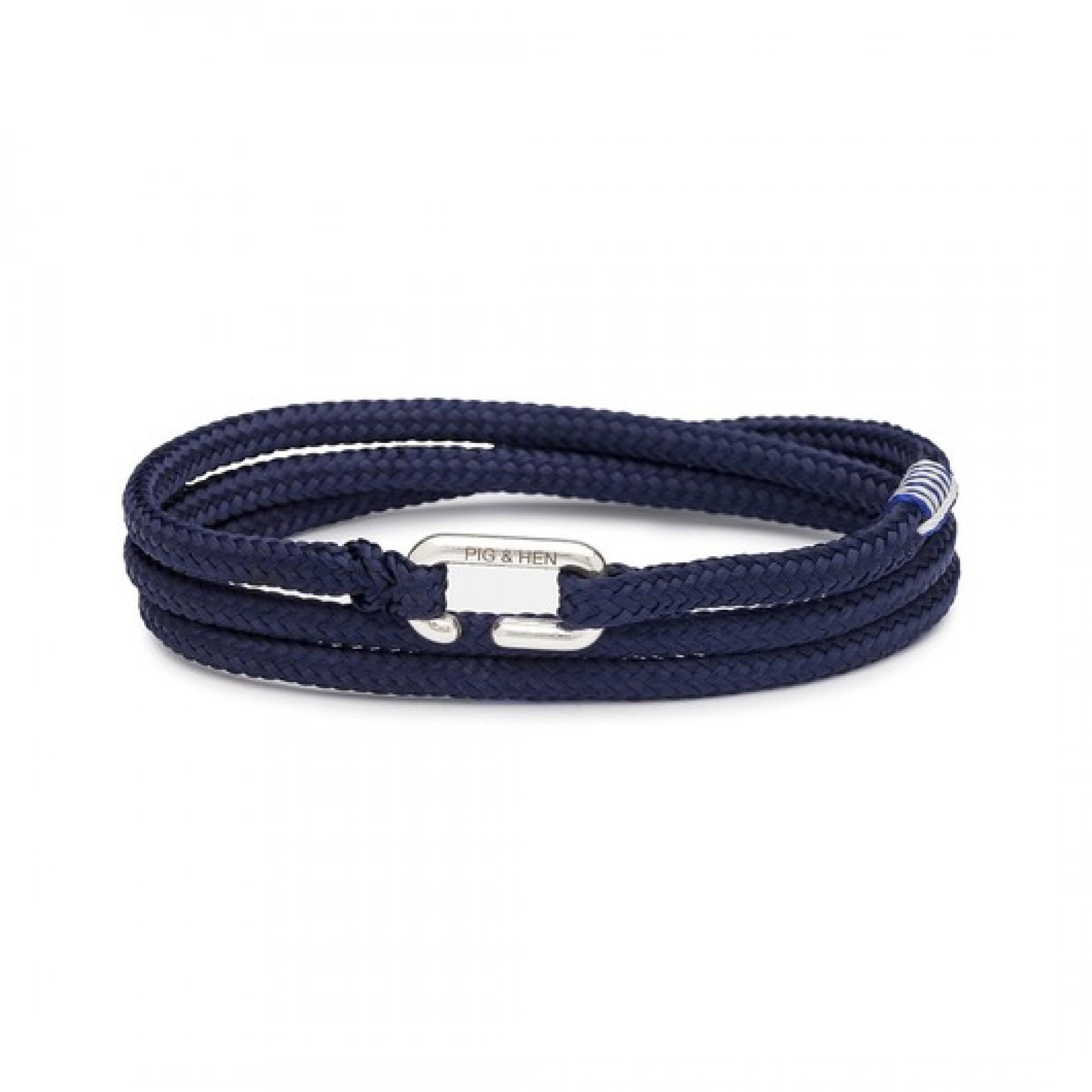 Pig & Hen Armband Savage Sam M/L Navy/Silver