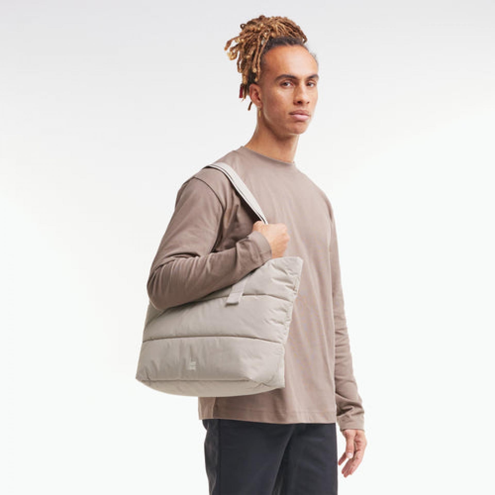 Got-Bag PUFFER TOTE BAG monochrome scallop