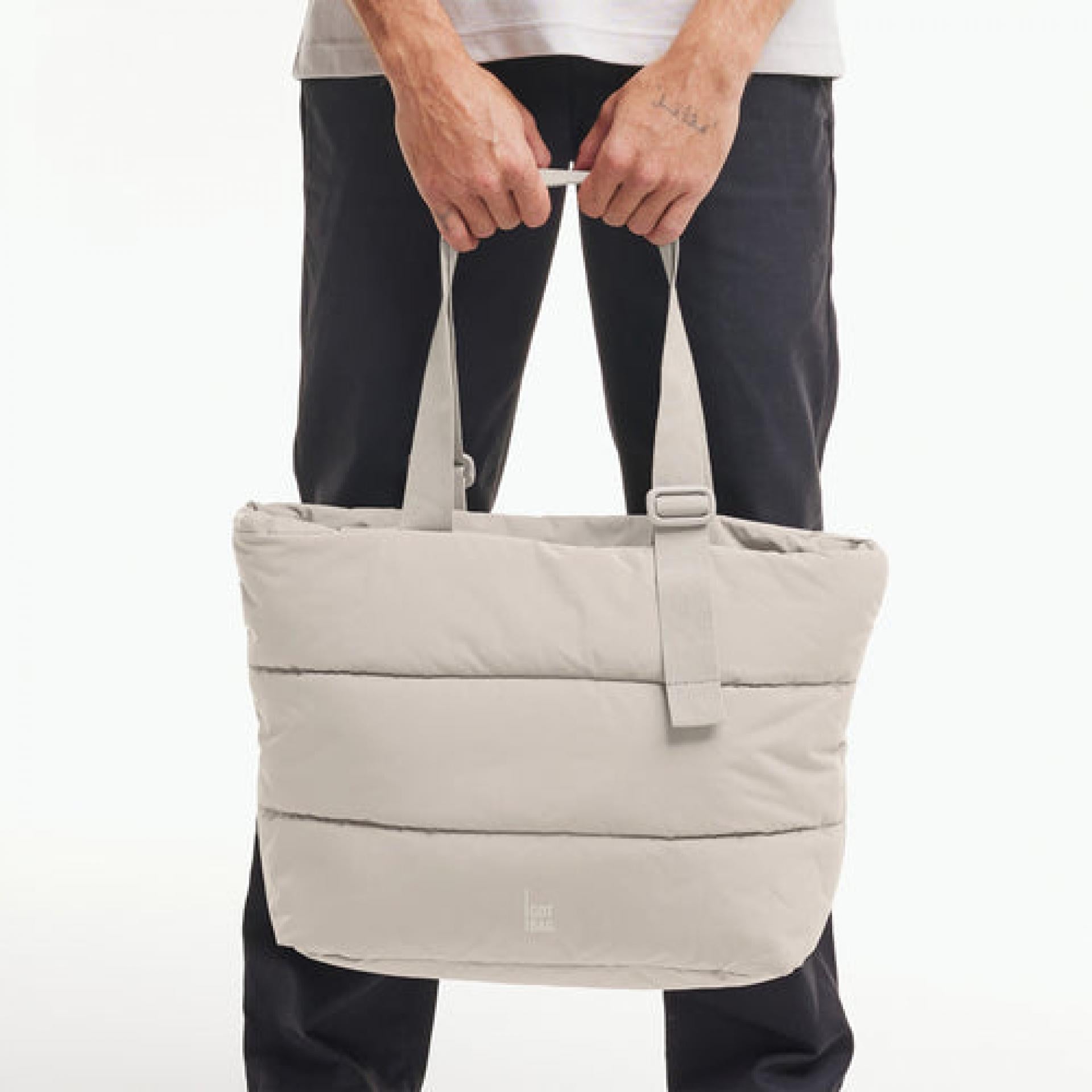 Got-Bag PUFFER TOTE BAG monochrome scallop