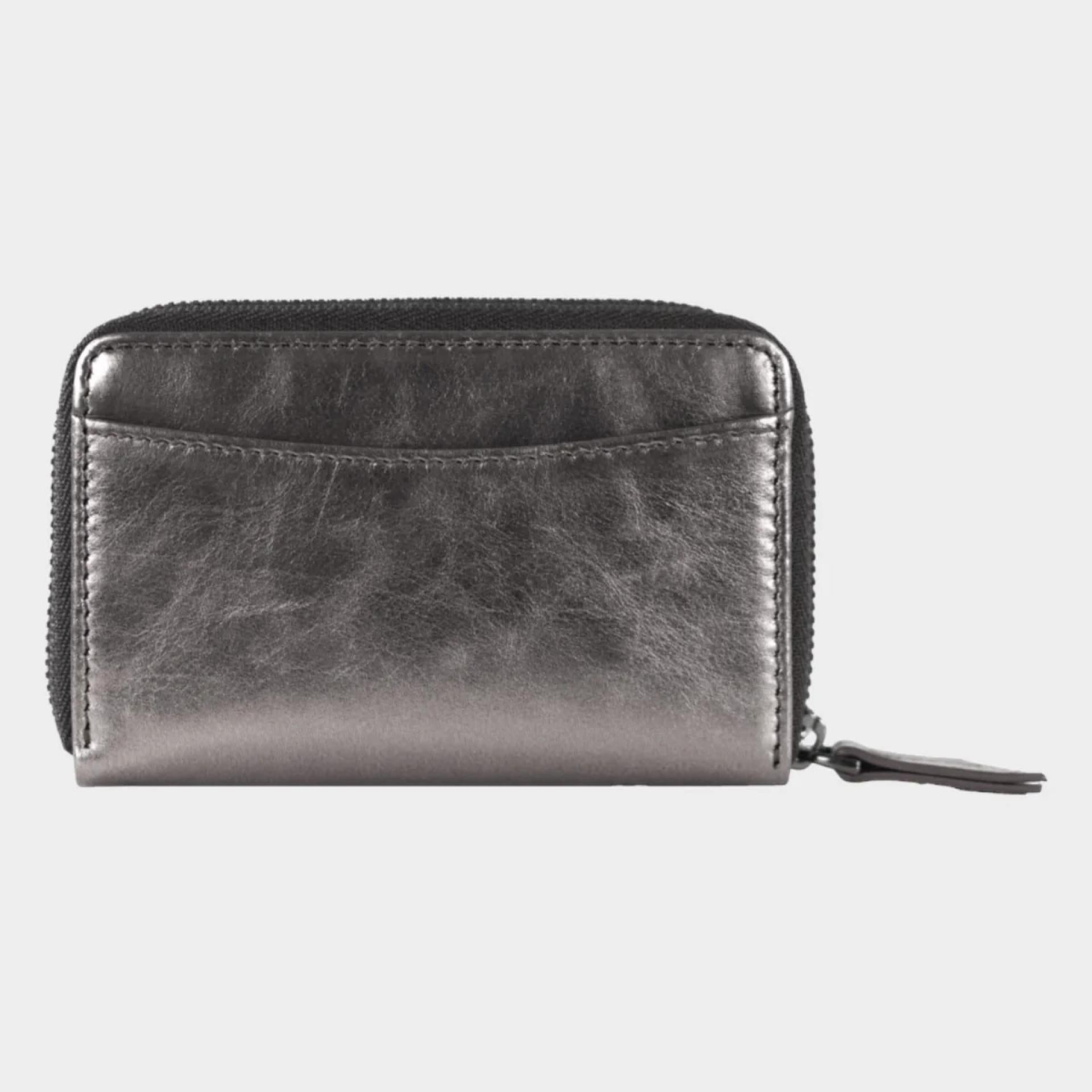 Braun Büffel Ruby RFID Mini Geldbörse Silber