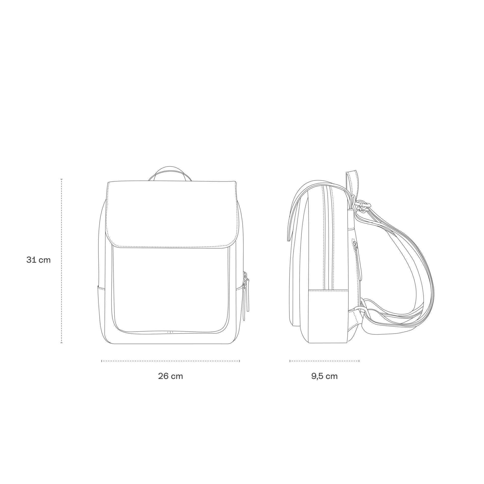 Kapten & Son Rucksack "Tromso Small 2.0"  Cream Black 