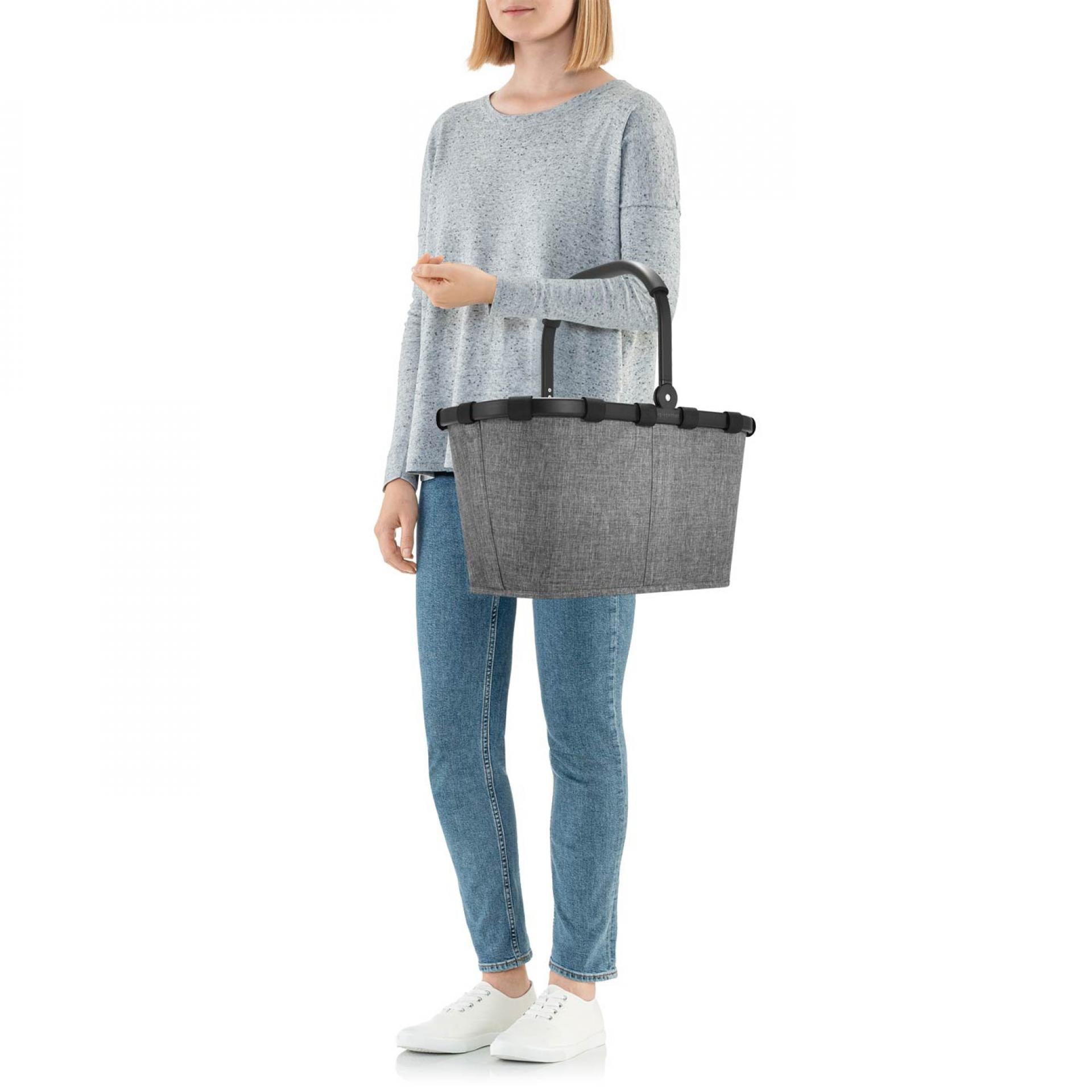 Reisenthel Einkaufskorb Carrybag - Farbe: Frame Twist Silver