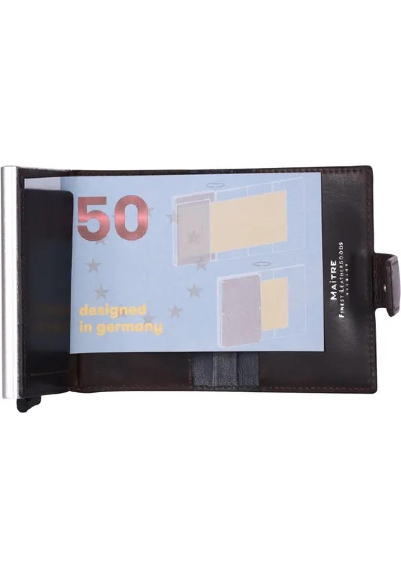 Maître  BIRKHEIM  Kartenhalter, RFID-Schutz, Leder d. braun