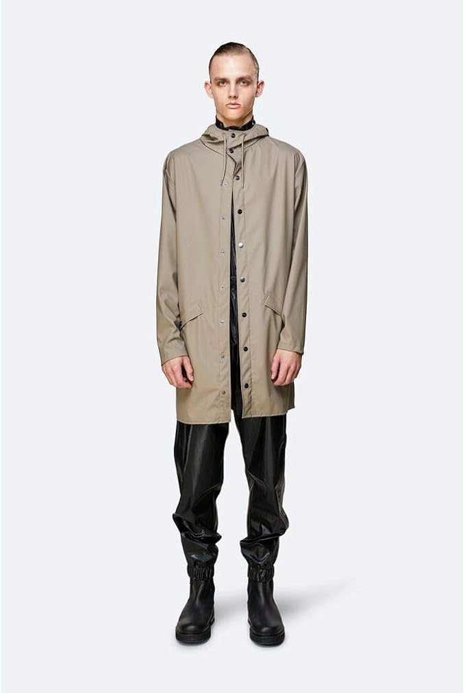 Rains unisex Regenjacke LONG JACKET Taupe