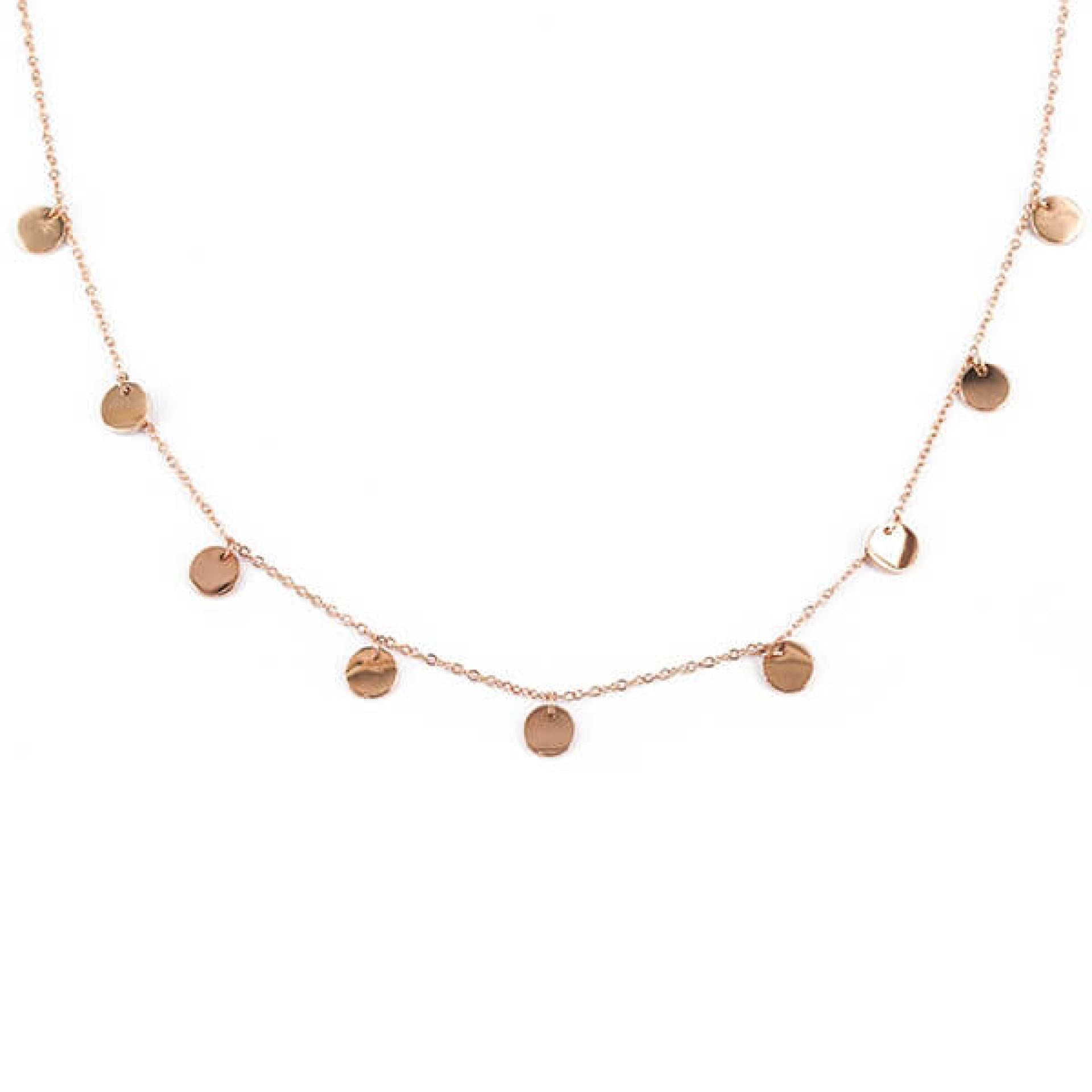 ZAG Bijoux Halskette Plättchen Rosegold