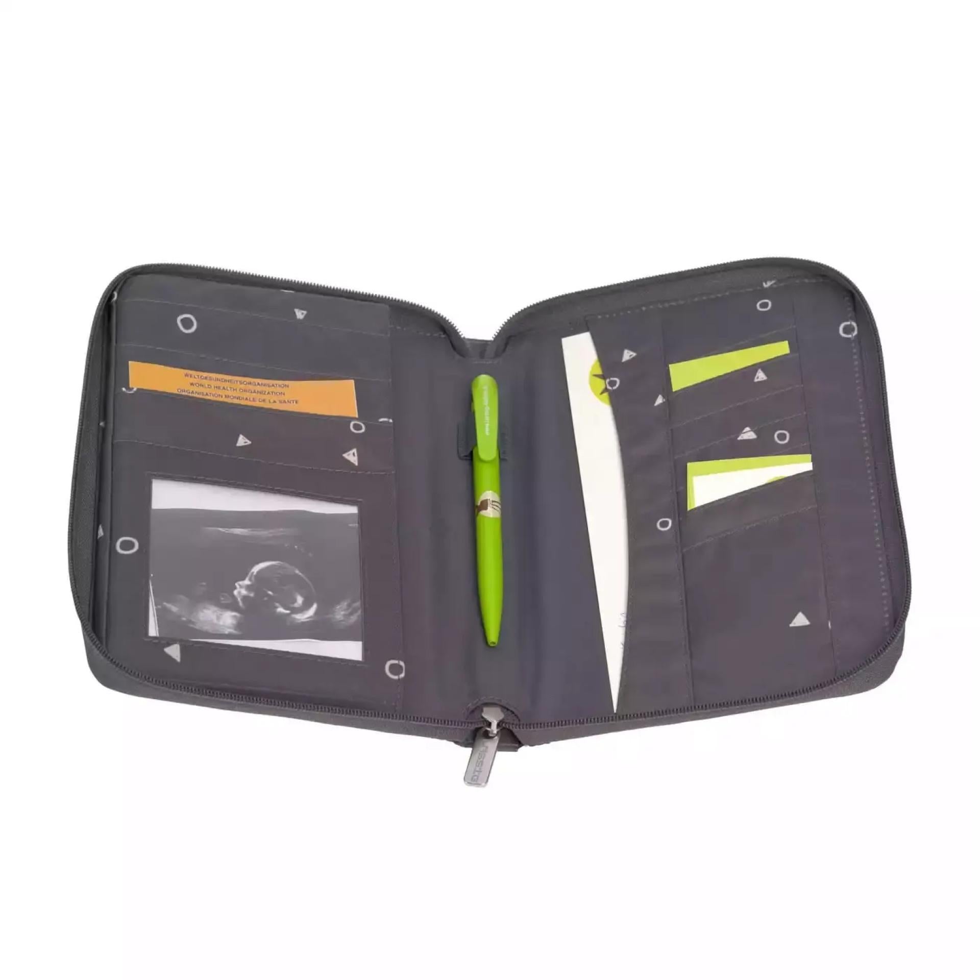 Lässig Mutterpass Hülle Mappe CAS Document Pouch Universe anthracite