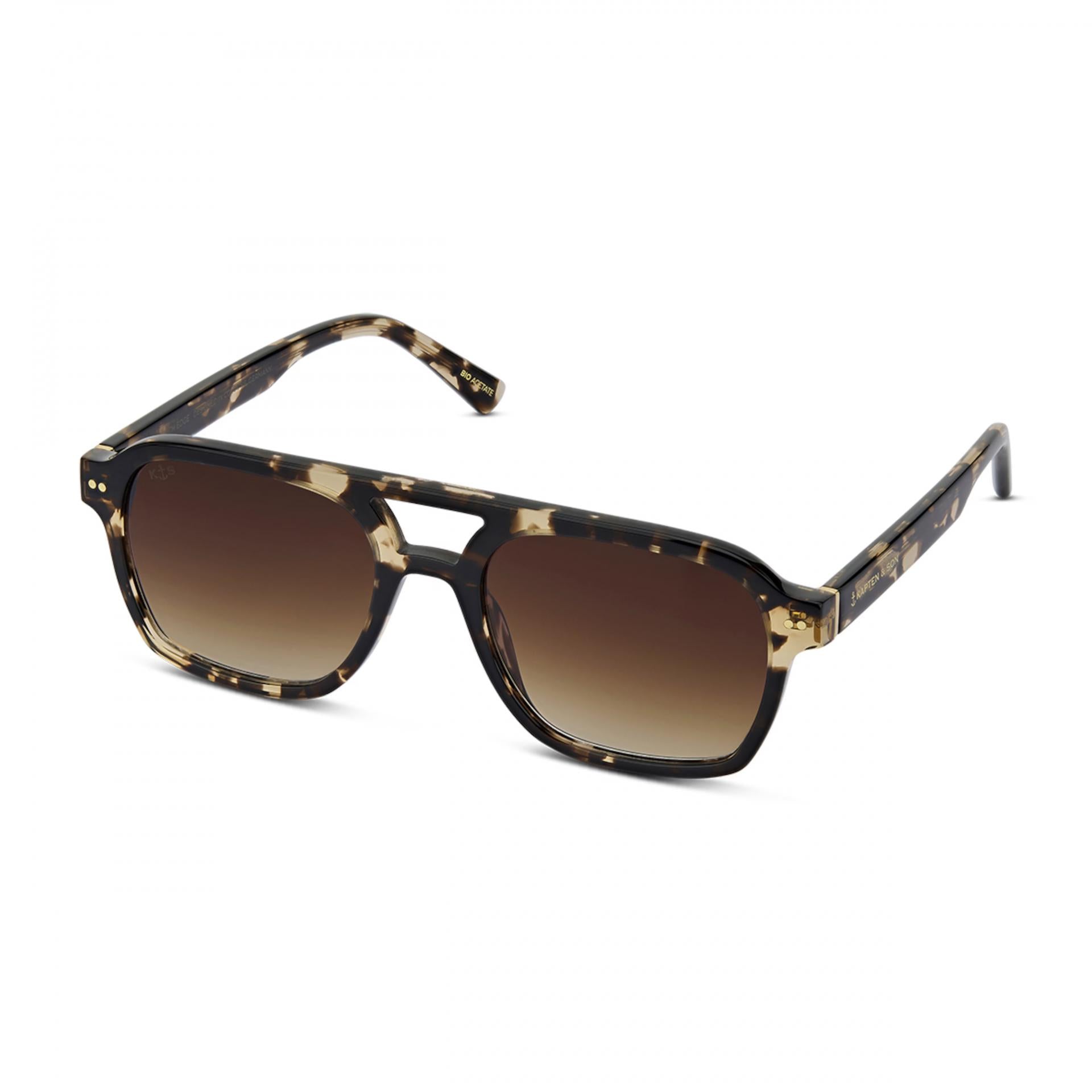 Kapten & Son Sonnenbrille Zurich Edge Crystal Tortoise Brown