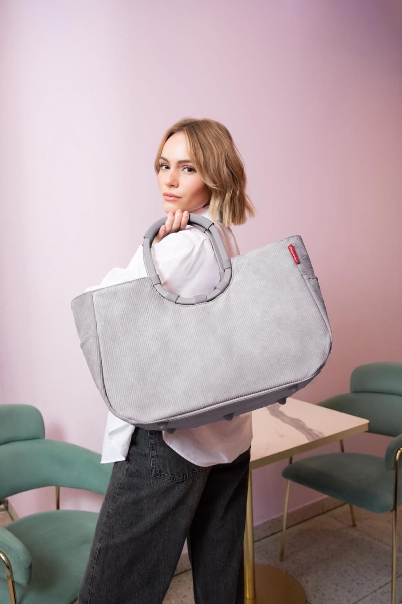 Reisenthel loopshopper L cord grey