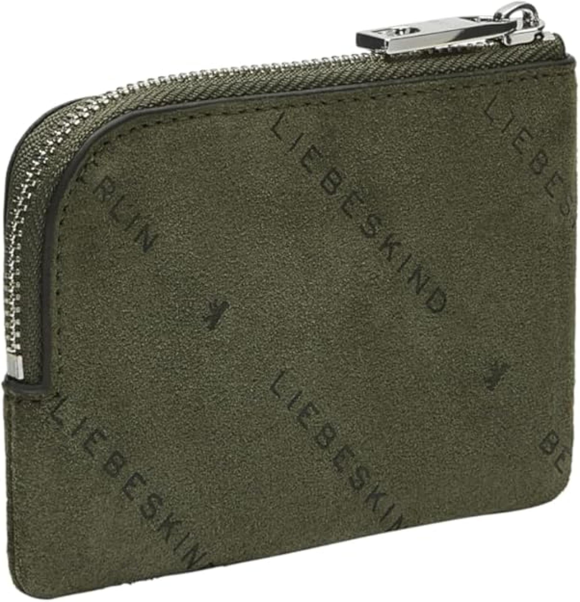 Liebeskind Berlin Geldbeutel Lena XS Monogram Suede Grün