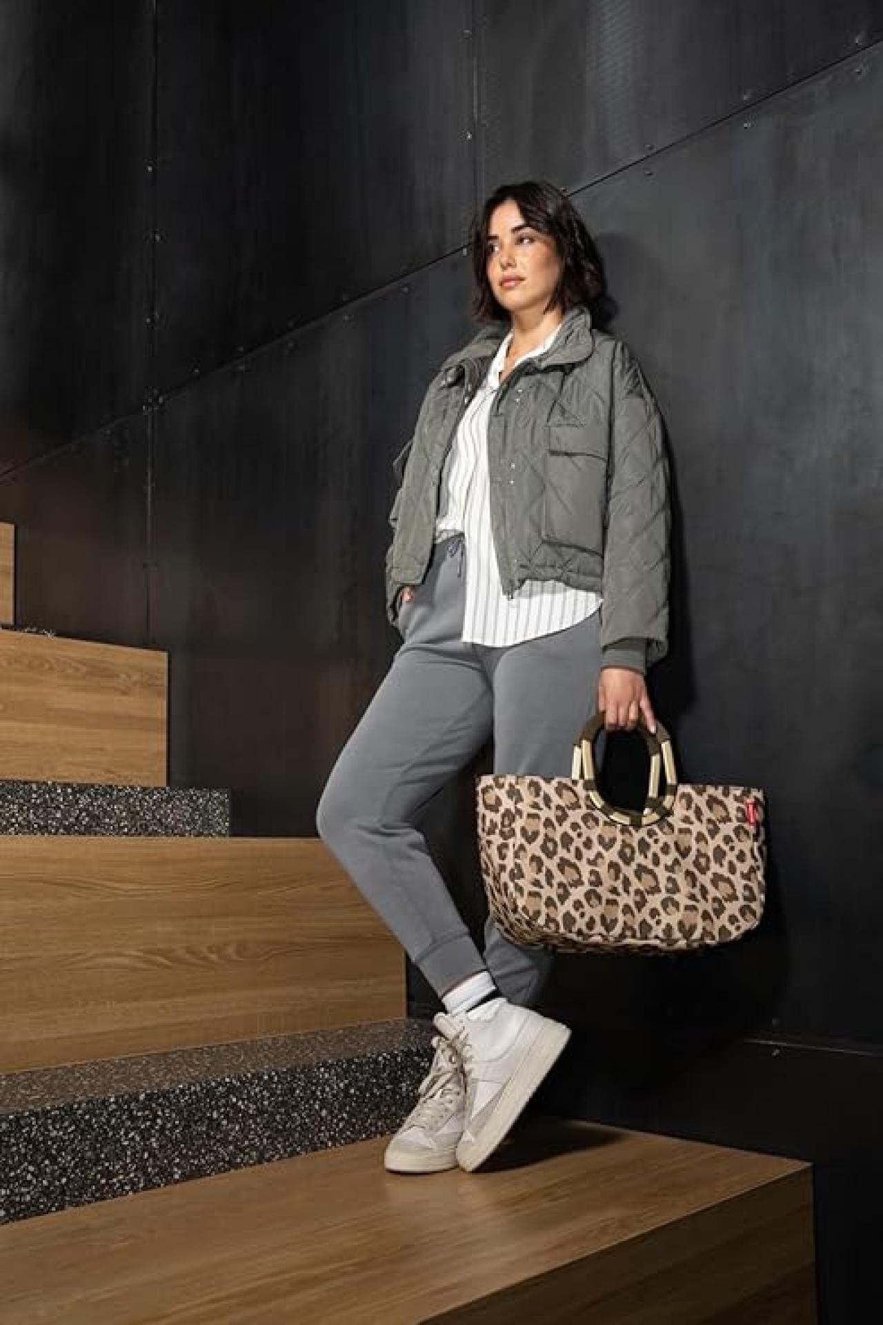 Reisenthel loopshopper M frame leo macchiato