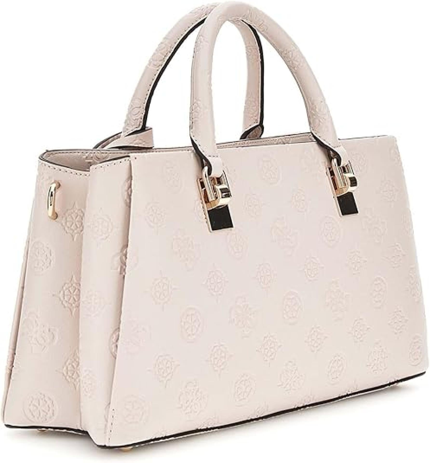 Guess Handtasche TISHA GIRLFRIEND SATCHEL Stone Logo 