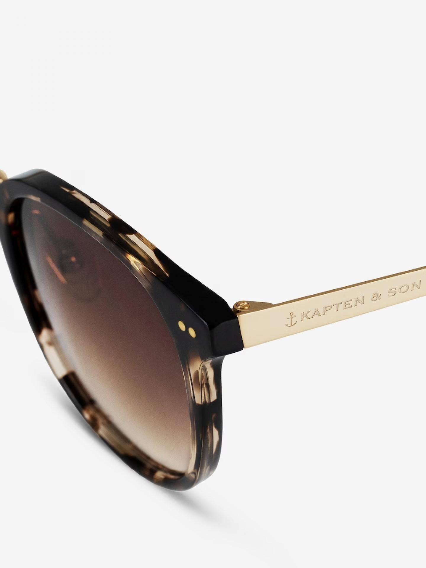 Kapten & Son Sonnenbrille Prague Crystal Tortoise Brown