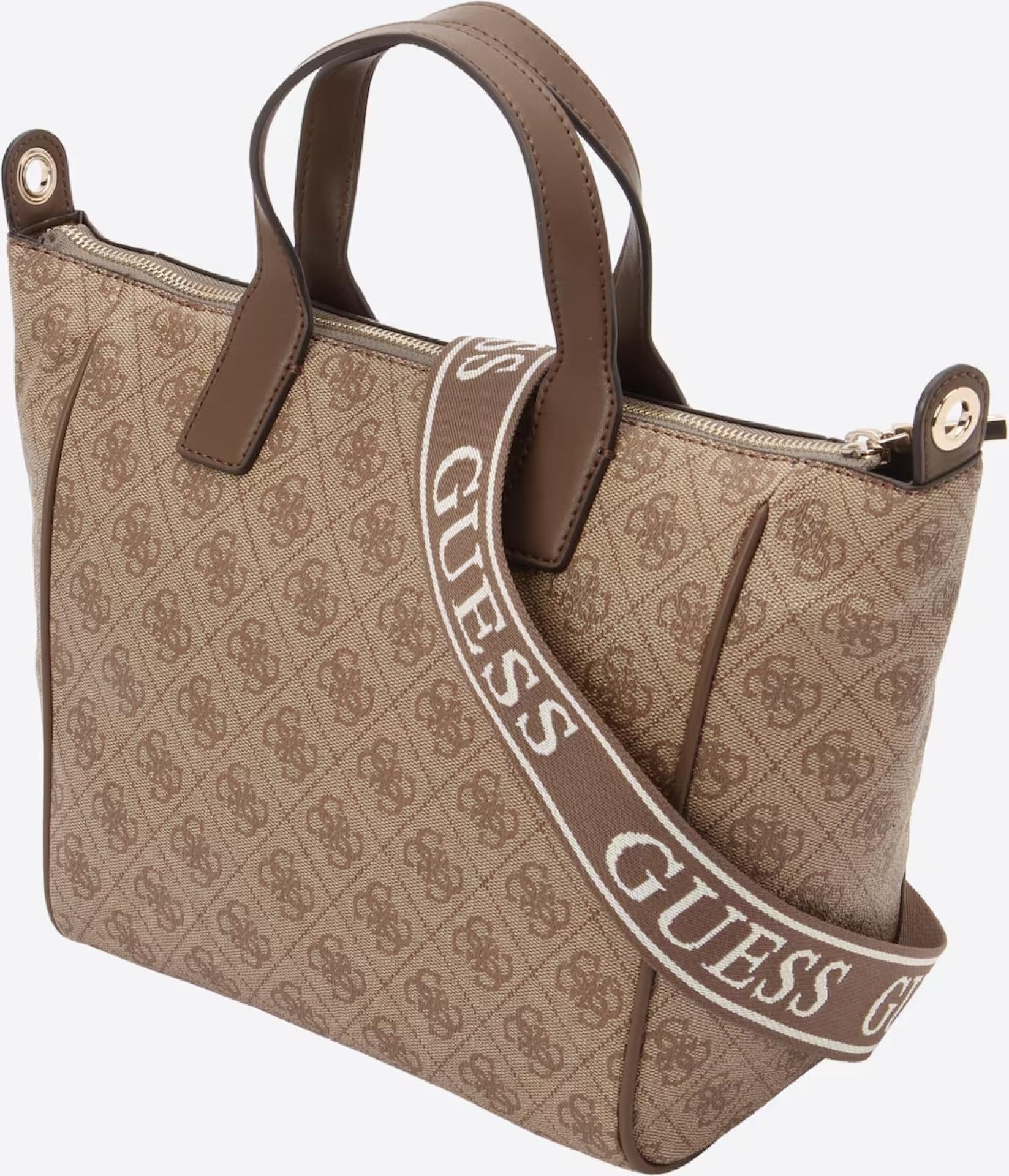 Guess FOLLIE SMALL TOTE Latte Logo Shopper mit Logo-Print