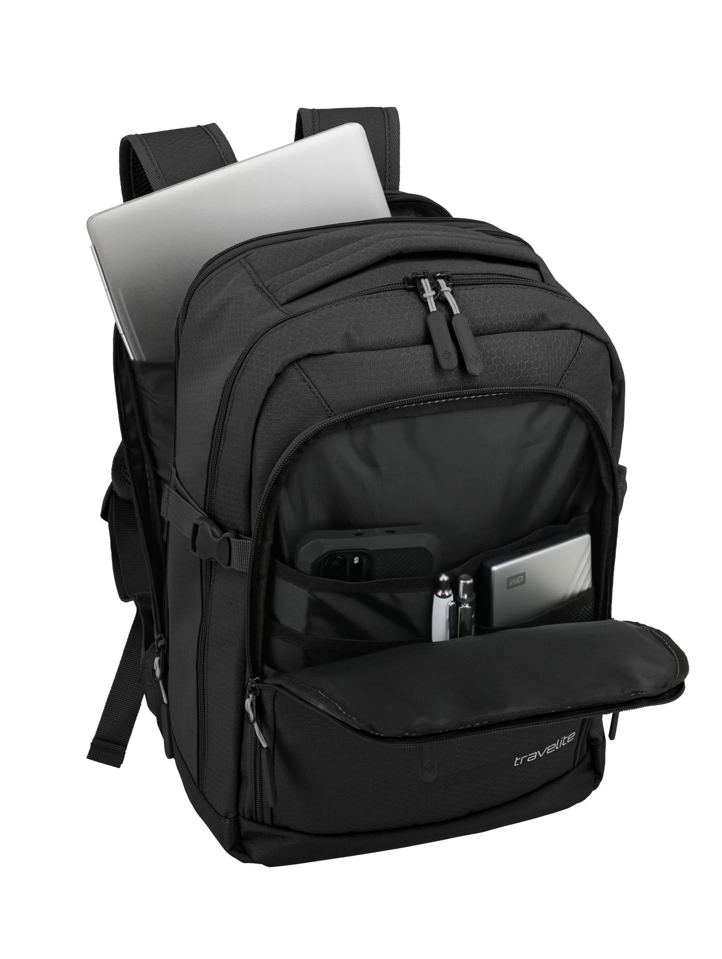 Travelite KICK OFF Cabin Rucksack Schwarz