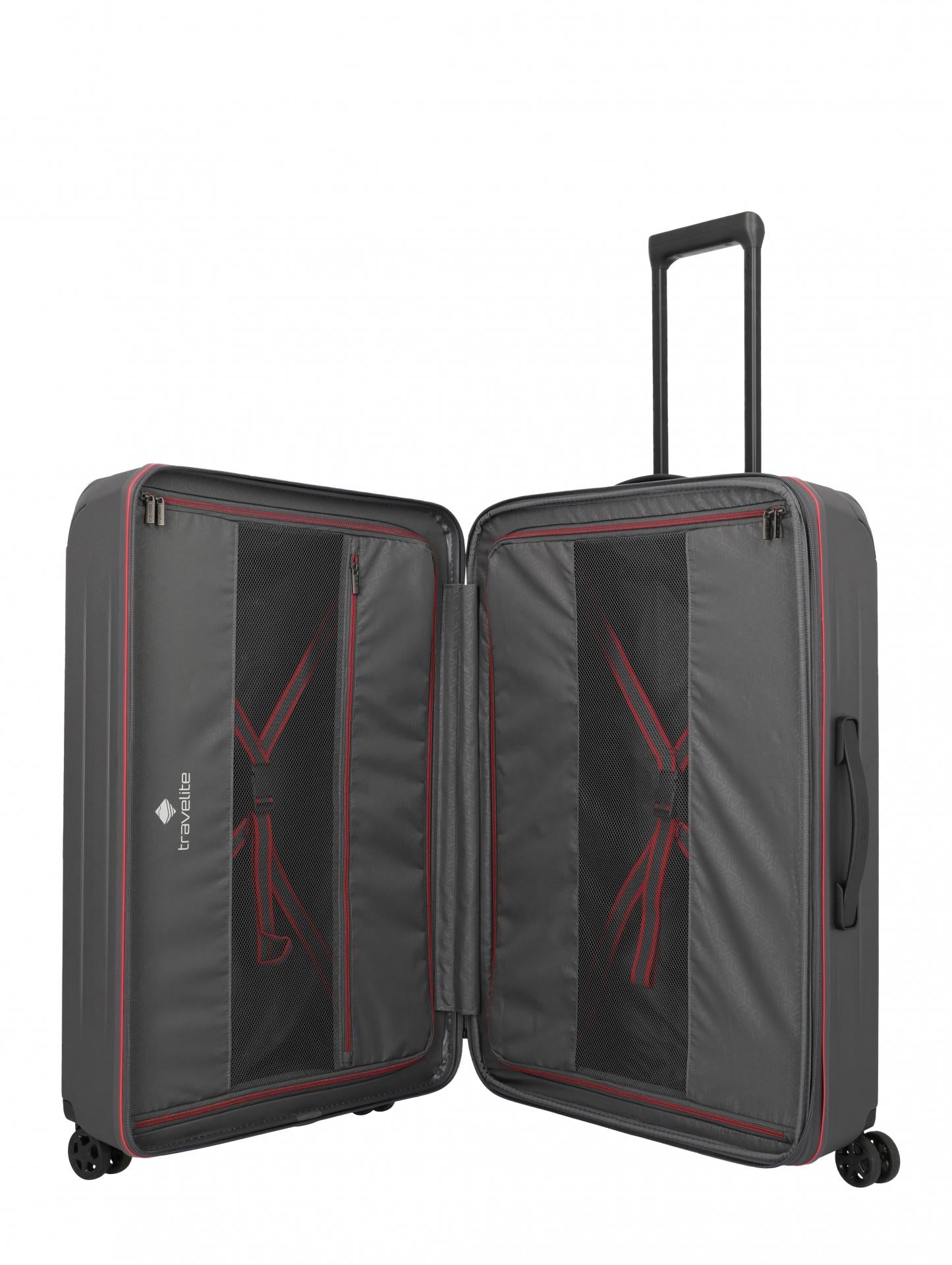 DYNAMIIC 4-Rad Hartschalen Trolley erweiterbar L Anthazit 