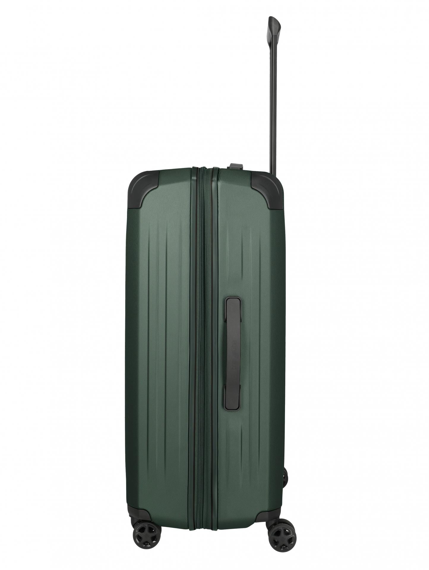 DYNAMIIC 4-Rad Hartschalen Trolley erweiterbar L grün