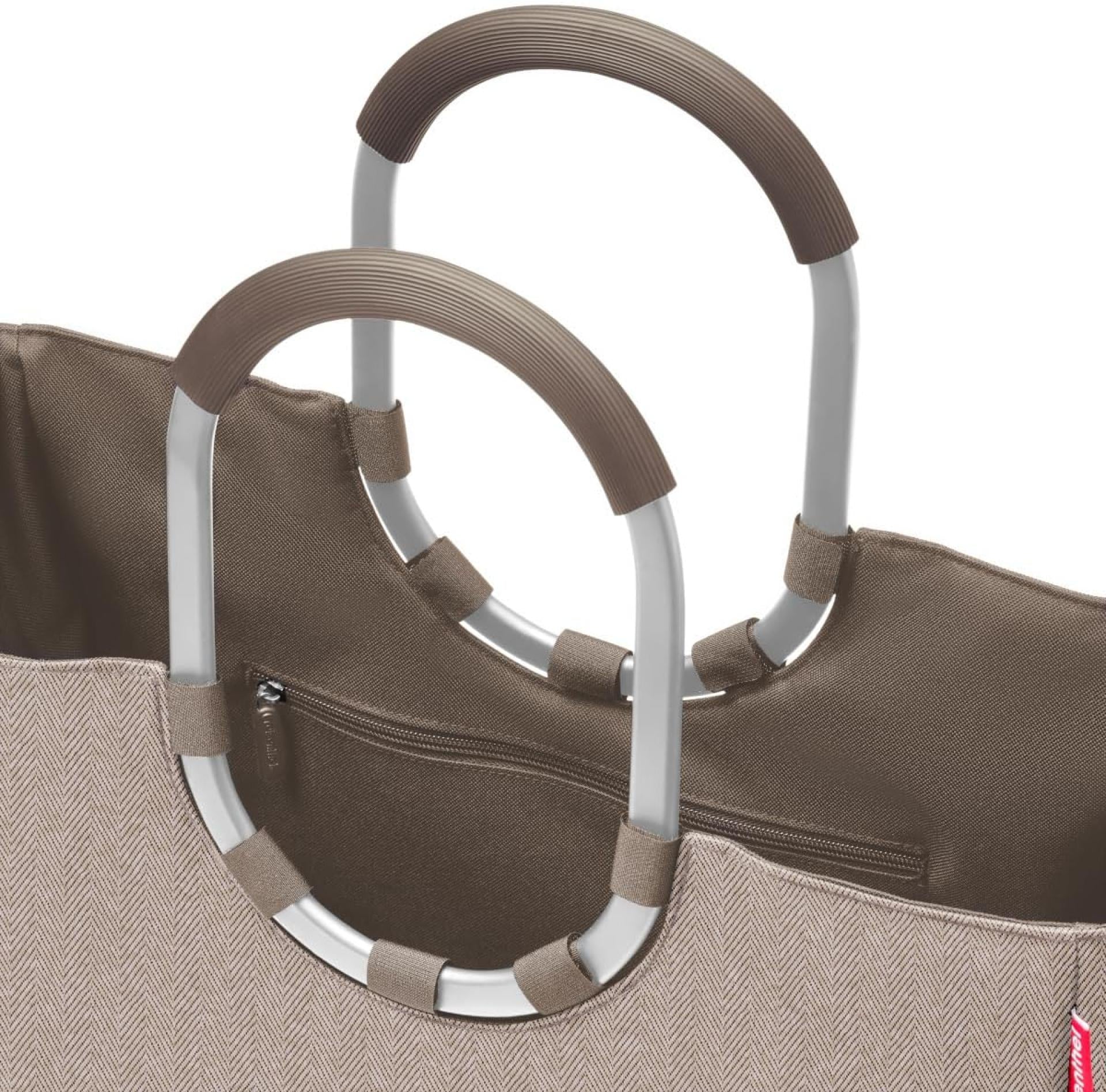 Reisenthel Einkaufskorb loopshopper L Kunstfaser herringbone mokka (OR6054)
