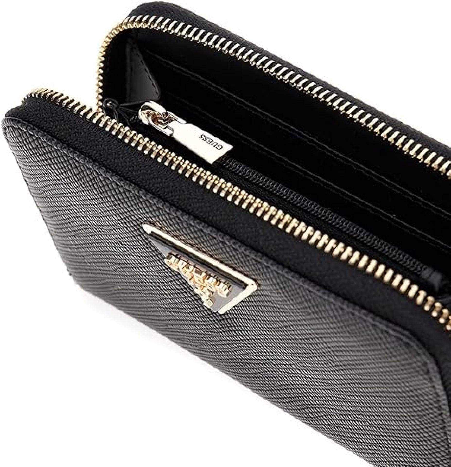 Guess Portemonnaie Laurel Medium Schwarz