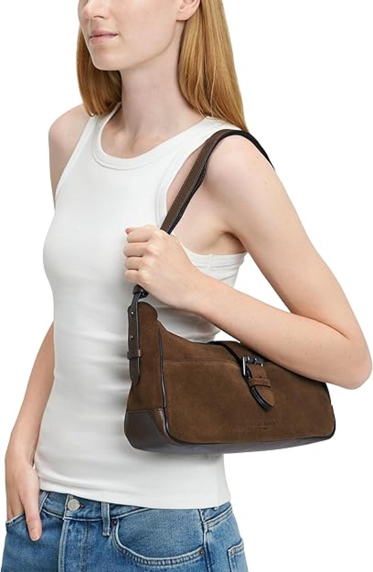 Liebeskind Berlin Handtasche Schultertasche S Ren Suede Hobo Braun