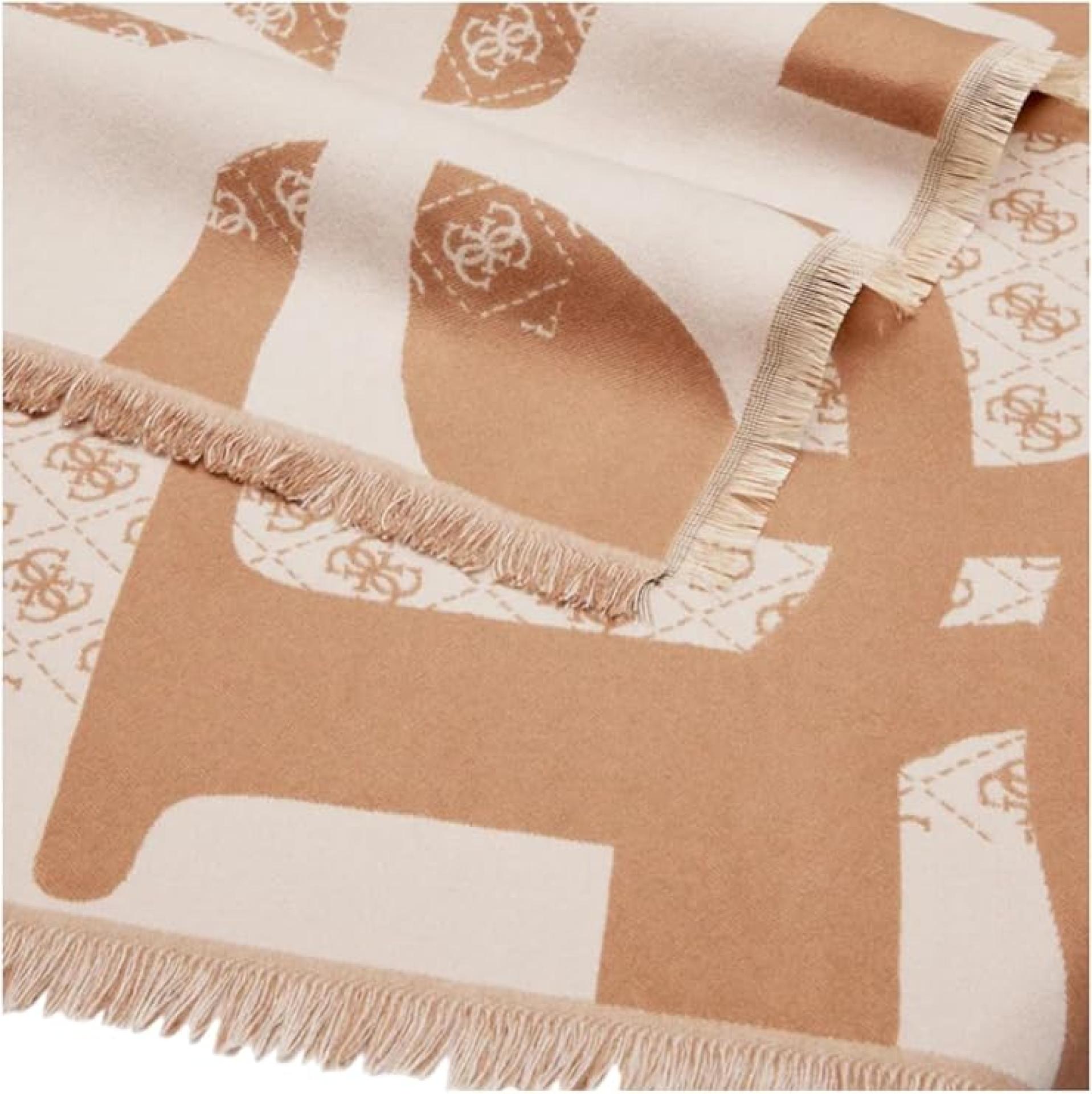 Guess Schal JACQUARD KEFIAH 135X135 Beige