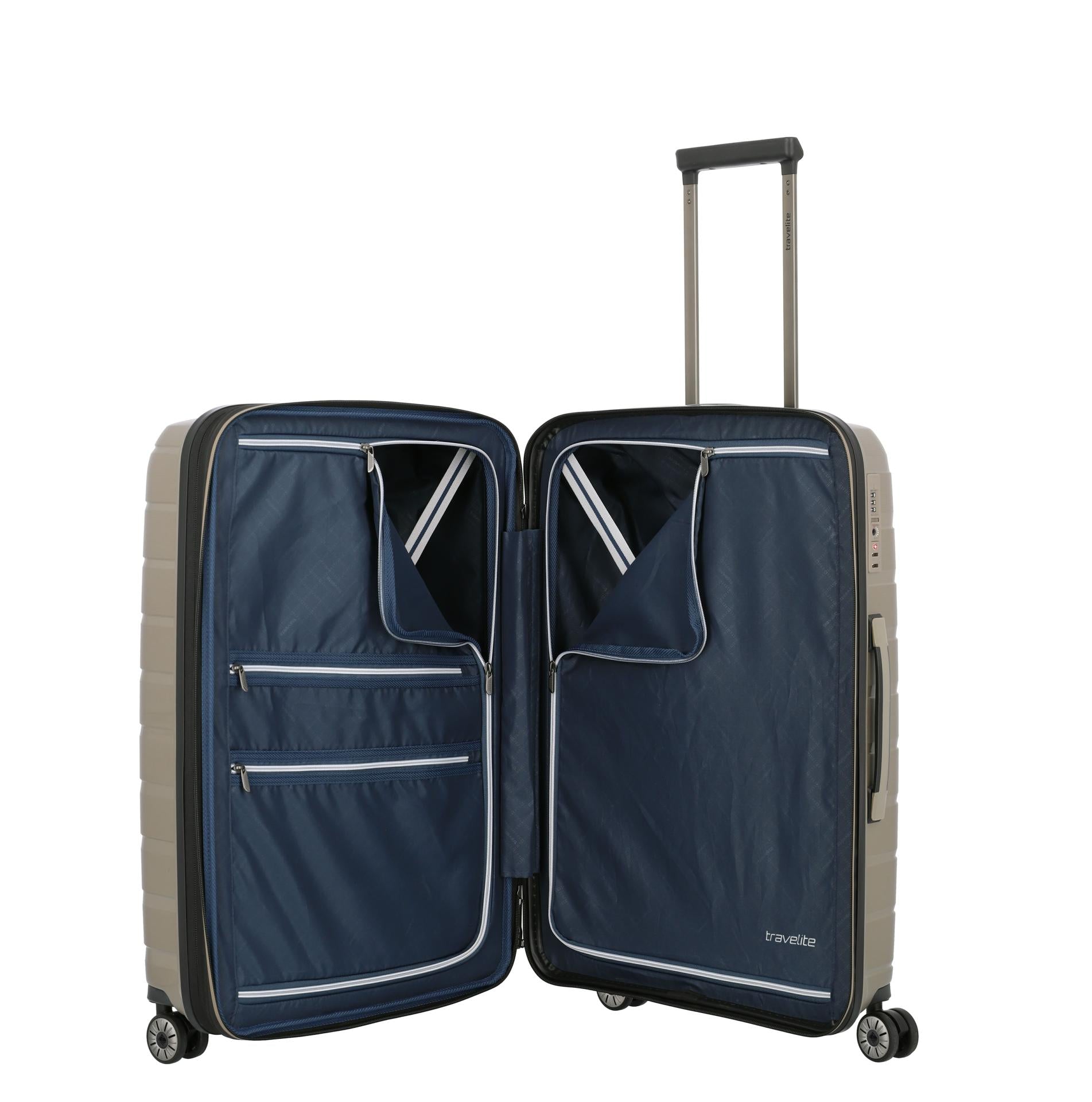 Travelite AIR BASE Trolley M 67cm Champagner