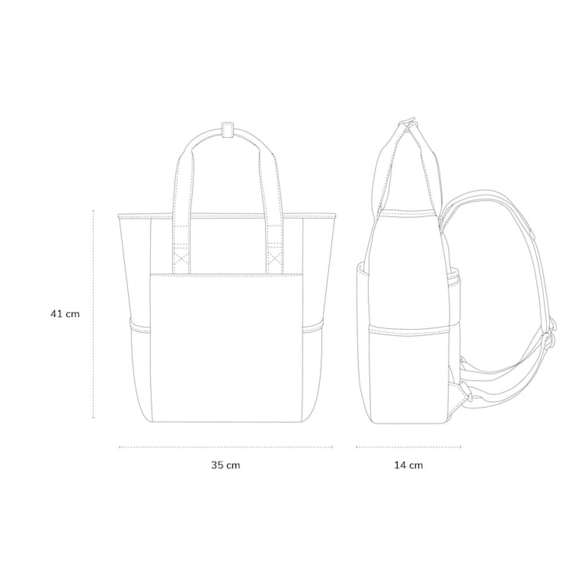 Kapten & Son Lindby Diaper Wickeltasche - Variante: Sandstone